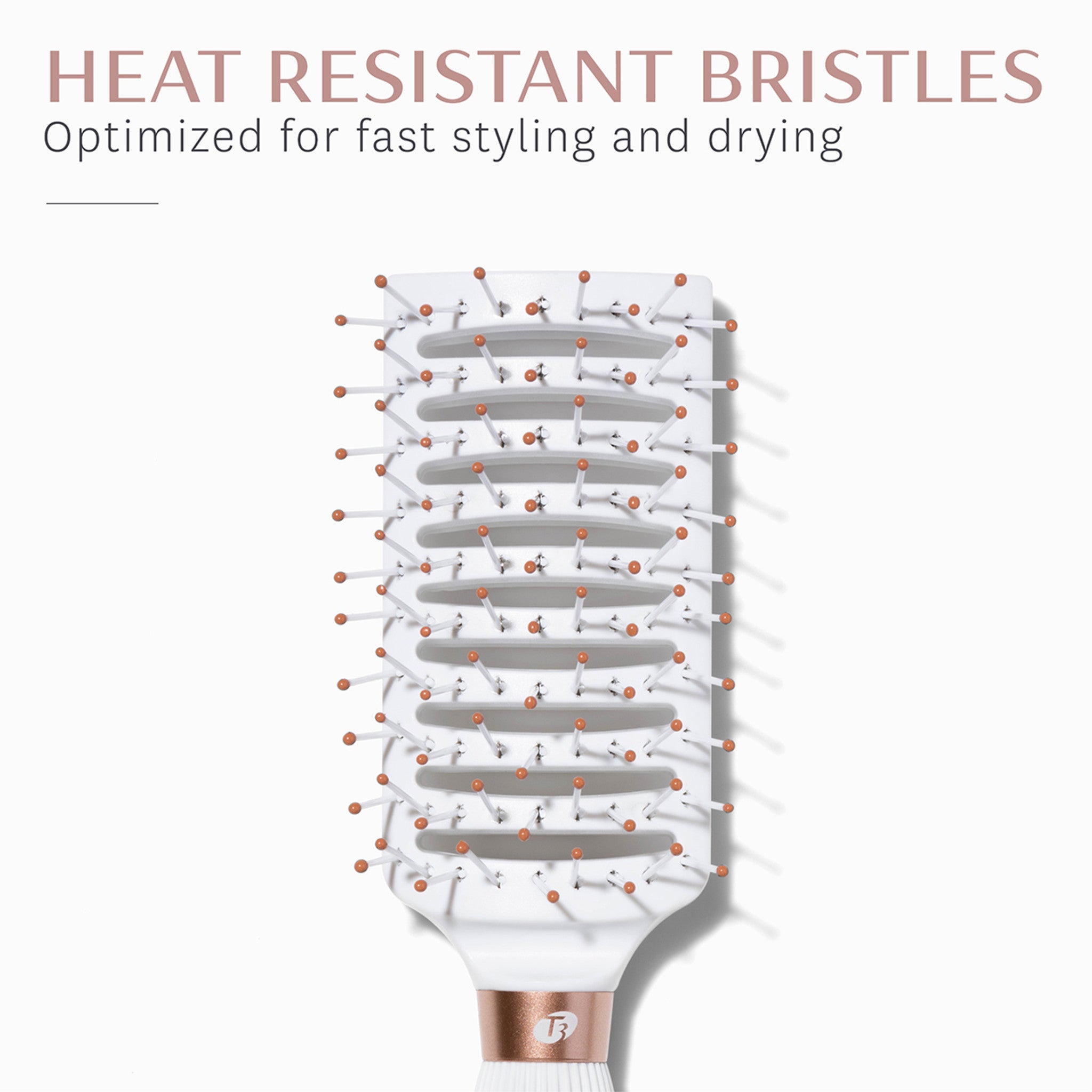 T3 Dry Vent Brush - Hair Styling Tool for Detangling & Volume - Perfect for Home & Salon Use