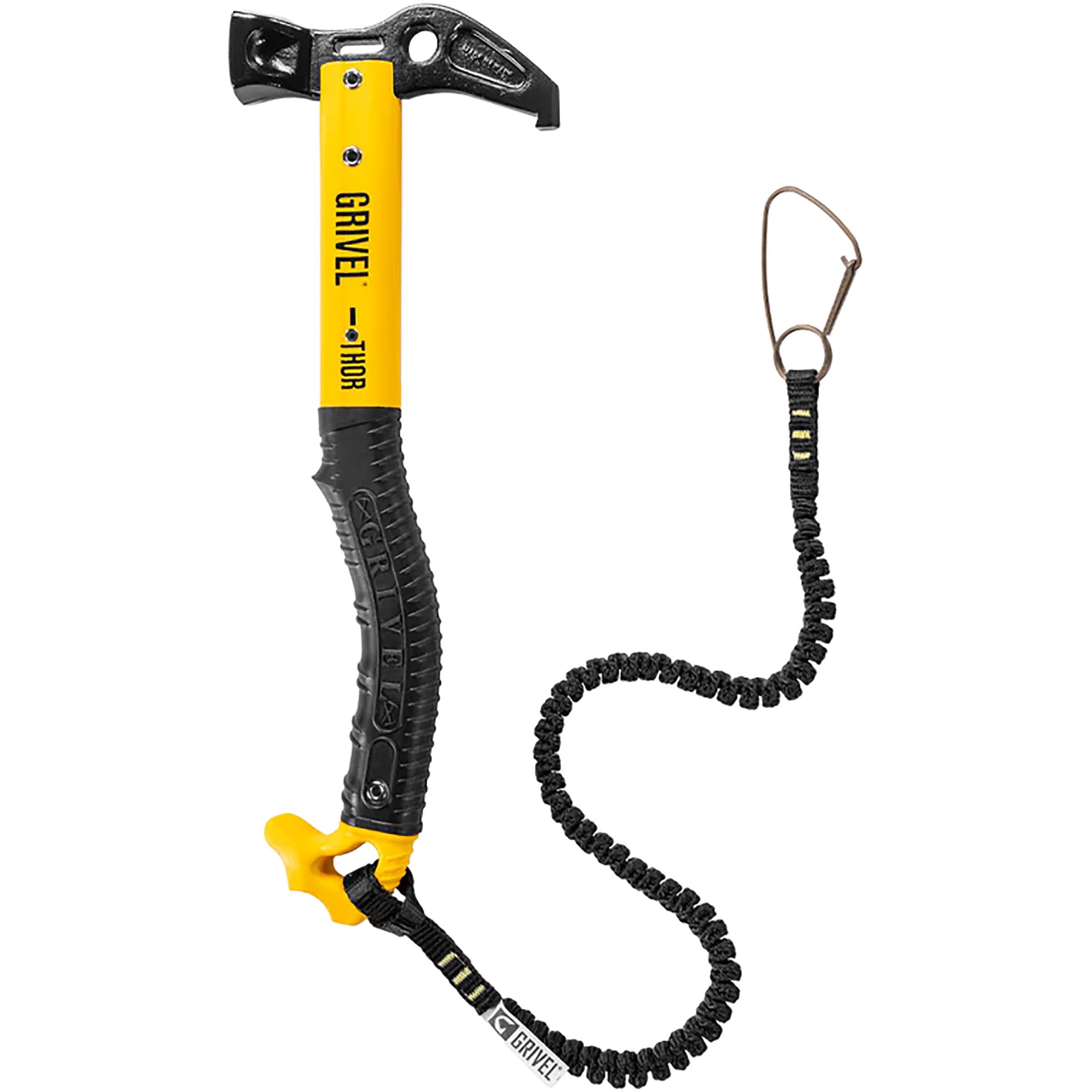 Grivel Thor Climbing Hammer with Single Spring Light Leash - Durable Ice Climbing Tool for Mountaineering & Alpine Adventures | Perfect for Ice Climbing, Mixed Climbing & Mountain Rescue