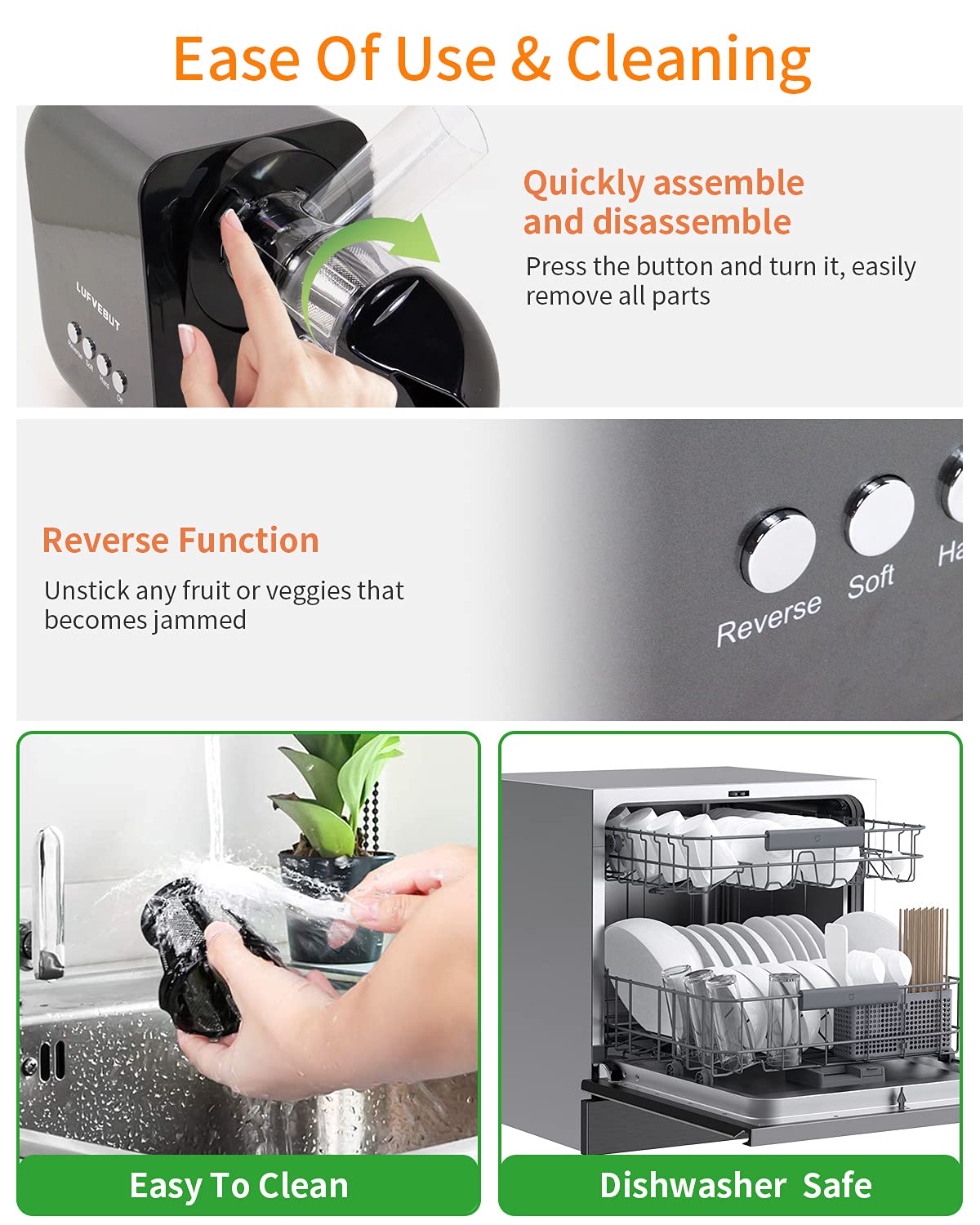 Premium Slow Juicer Machine - Cold Press Masticating Juicer for Fruits & Vegetables | Extracts Celery, Wheatgrass, Leafy Greens, Carrot, Ginger & Beet | BPA-Free, Easy Clean with Reverse Function & Dishwasher Safe | Perfect for Healthy Juicing at Home, Gym Recovery & Detox Routines