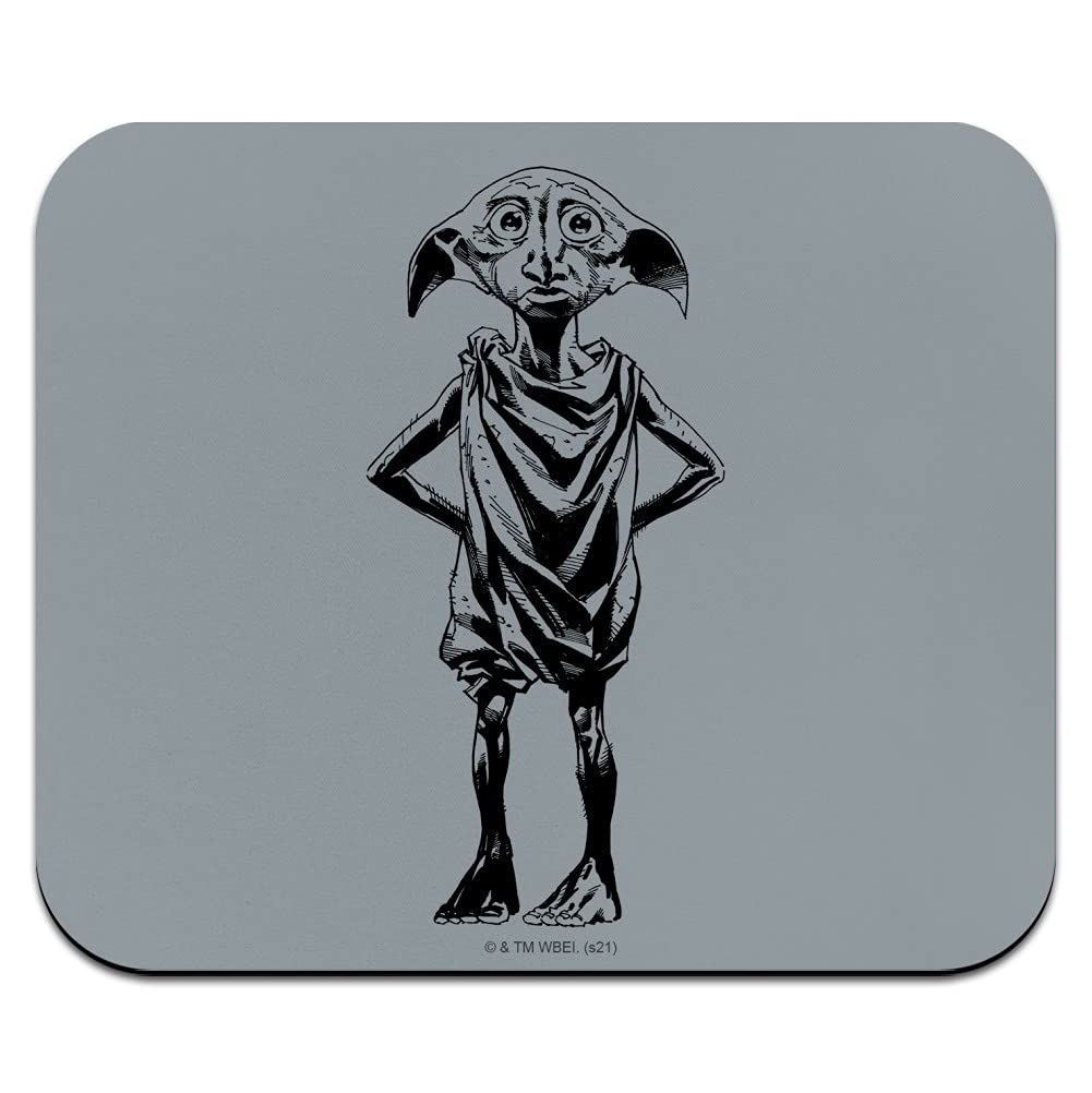 Harry Potter Dobby Low Profile Thin Mouse Pad - Soft Gaming Mousepad with Non-Slip Base for PC, Laptop, Office & Home Use - Perfect for Potter Fans & Gamers