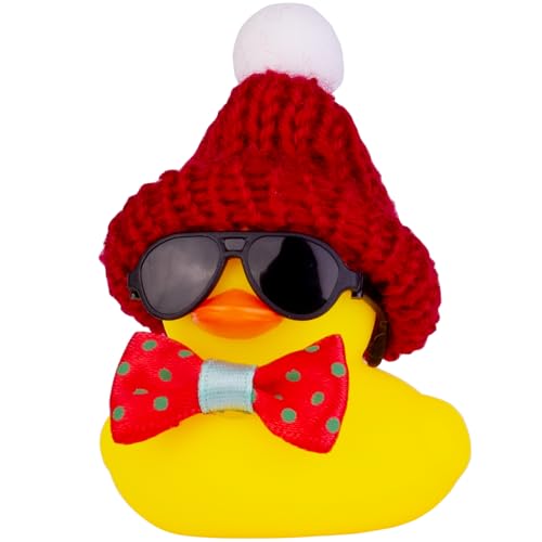 C23-black Sunglasses-wine Red Hat&red Bow