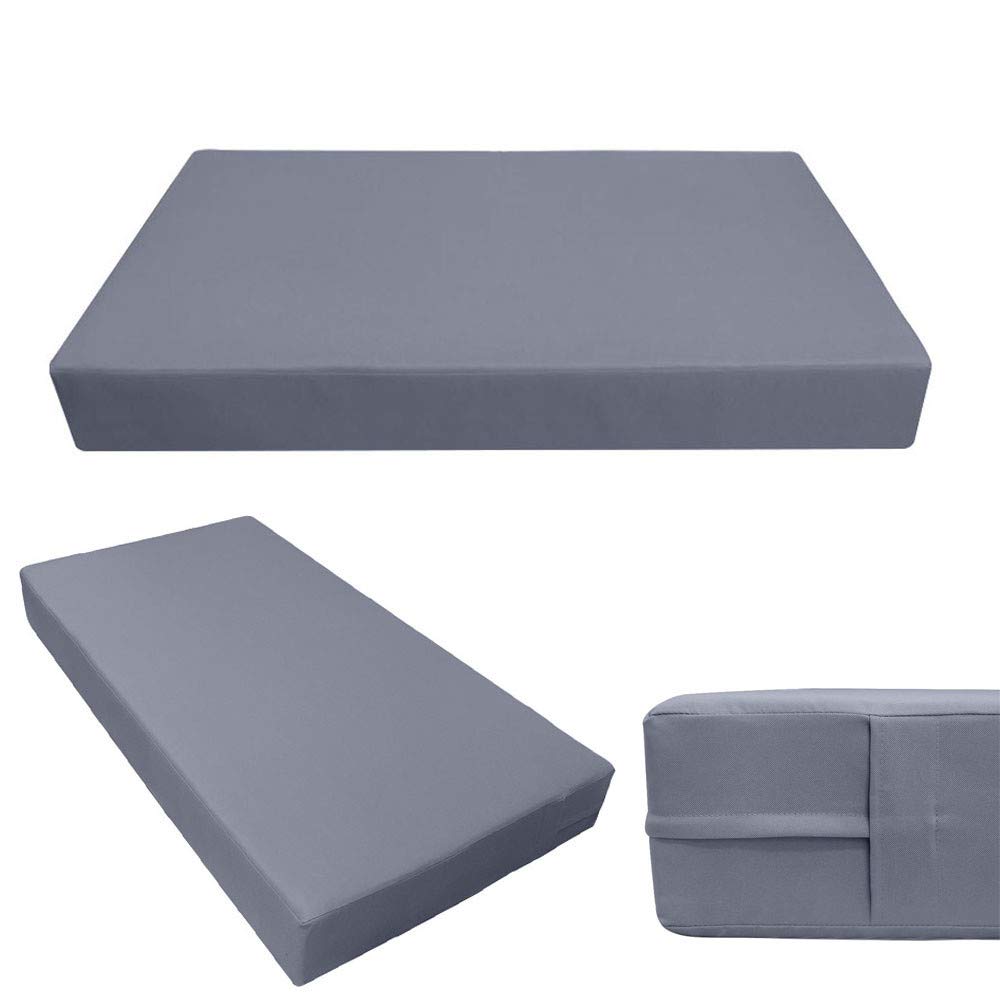 Prolinemax Outdoor Style 4 Full Knife Edge Daybed Mattress Cover Only - Fitted Sheet & Bolster Pillow Set for Patio, Poolside, and Garden Lounging AD001