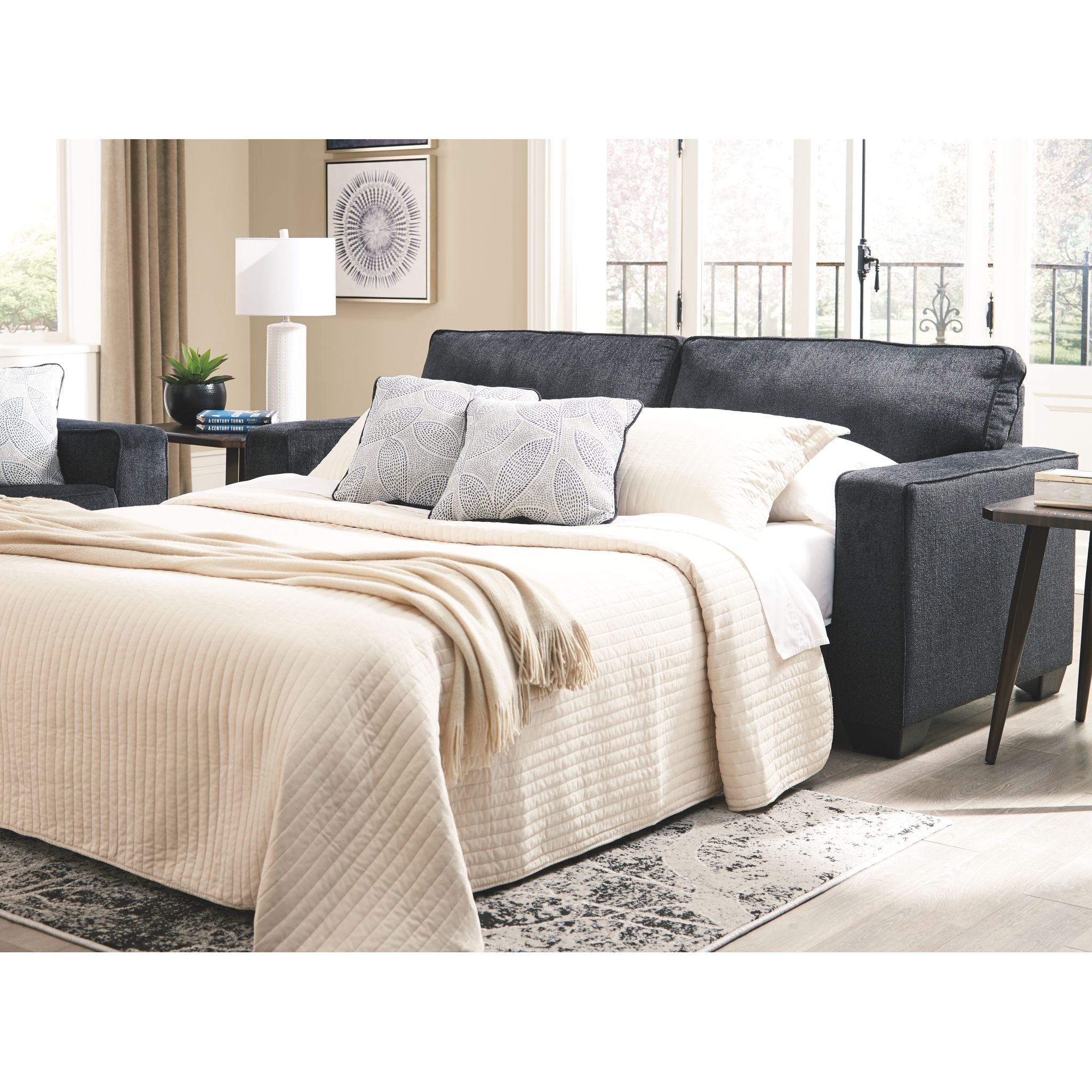 Altari Queen Sofa Bed - Convertible Sleeper Sofa with Storage, Comfortable Pull-Out Couch for Small Spaces | Perfect for Guest Rooms, Apartments & Home Offices