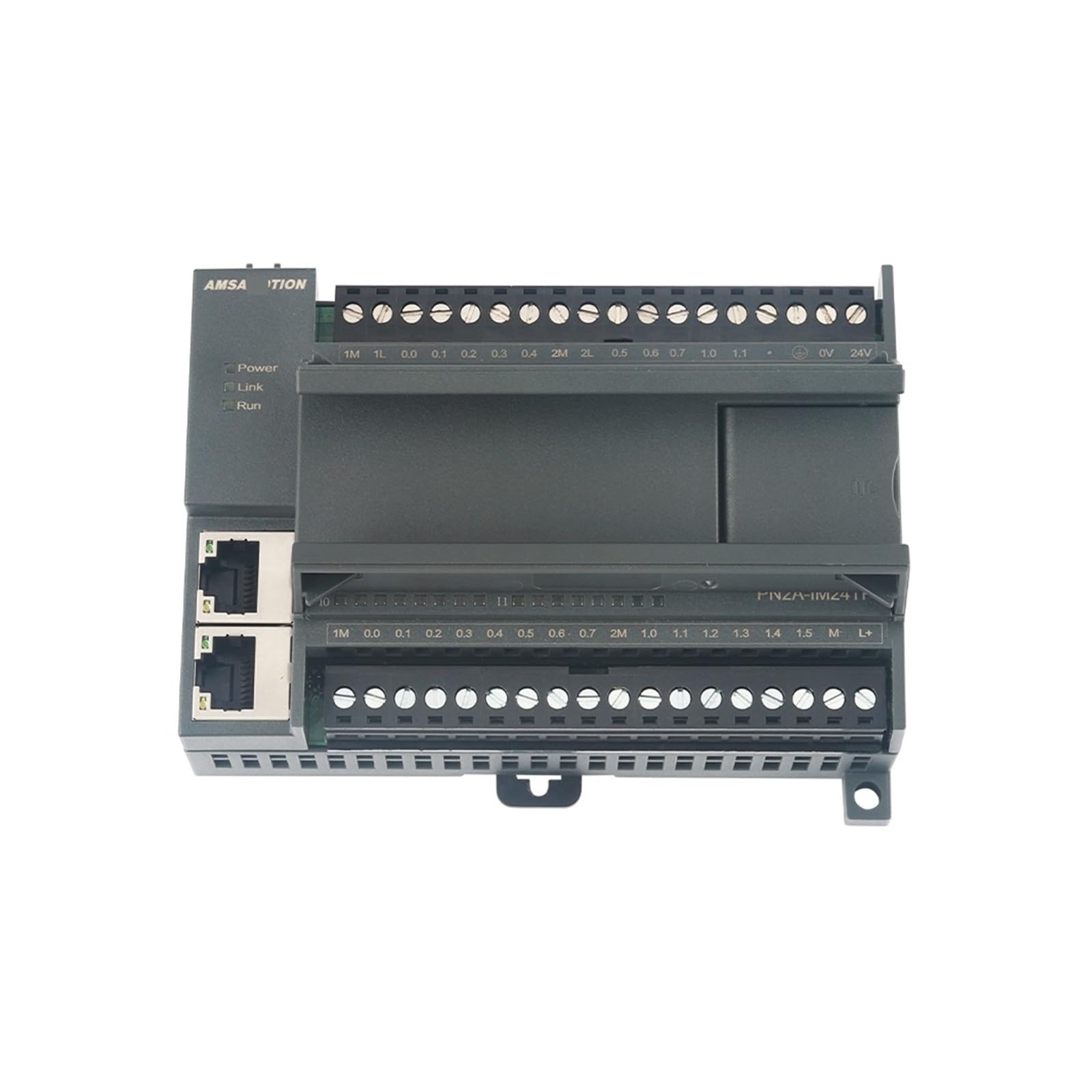 YUANFAHHH ProfiNET Ethernet Converter Module - ModBus Remote IO with 16 Digital Inputs/Outputs (PNP Transistor) - PN2A-IM24MR/PN2A-IM24TP for Siemens PLC - Industrial Automation & Smart Factory Applications