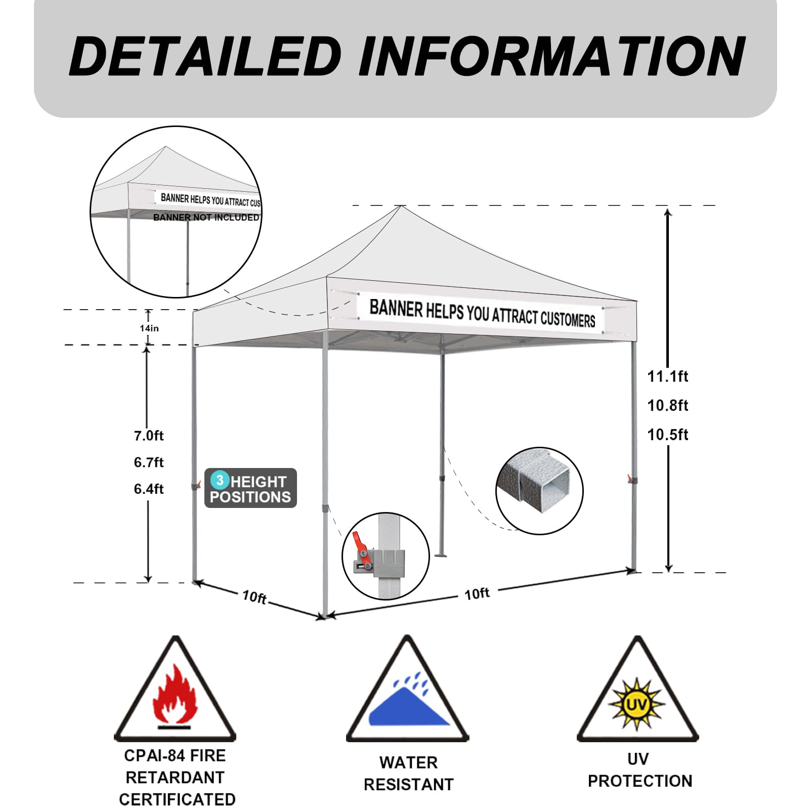 Eurmax USA 10x10ft Heavy Duty Pop Up Canopy Tent - Commercial Grade Instant Outdoor Canopy with Roller Bag & 4 Sand Bags (Burgundy) - Perfect for Backyard Parties, Farmers Markets, Beach Outings & Outdoor Events
