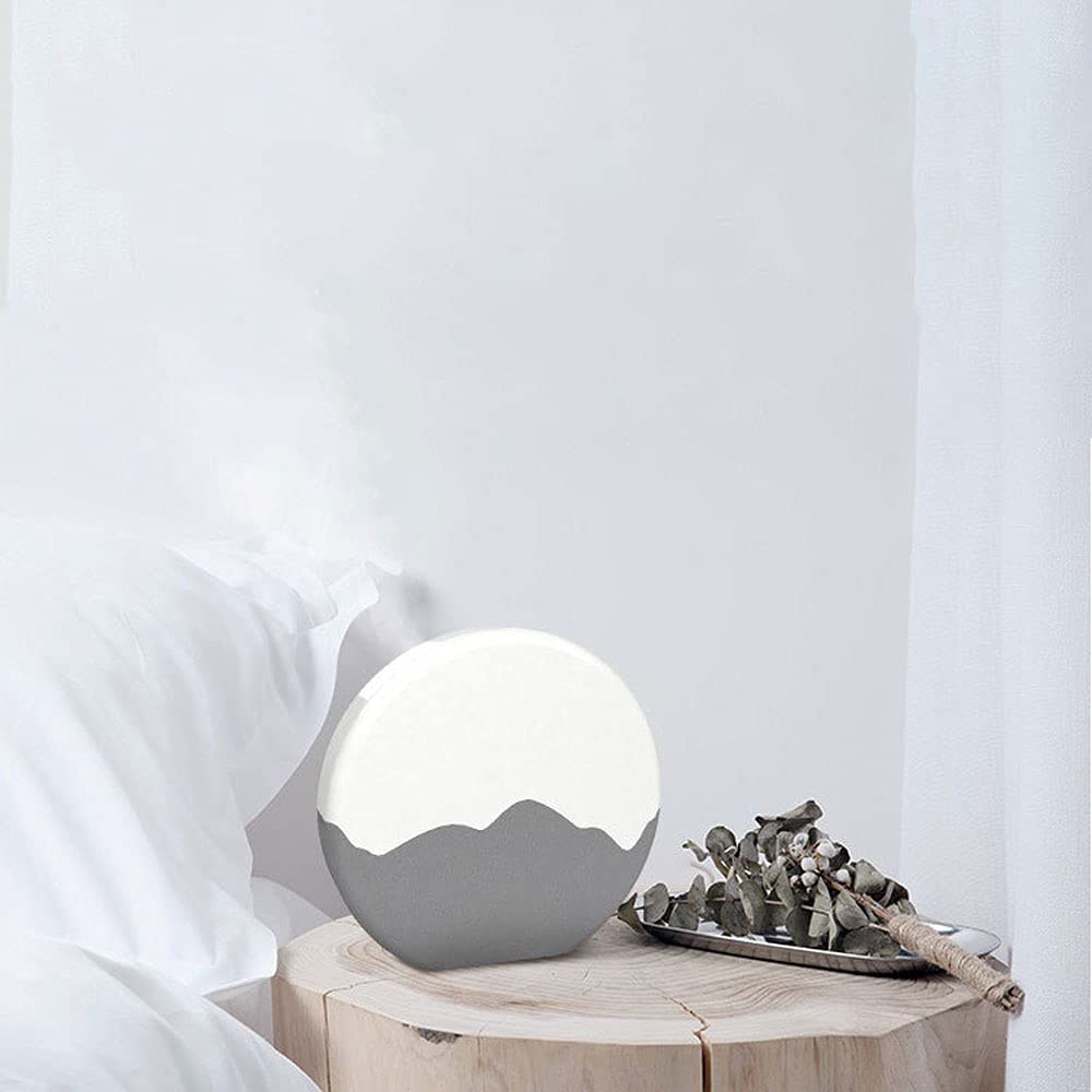 Rechargeable LED Night Light Touch Lamp - Portable Round Table Lamp, Dimmable 2-Color Bedside Light for Bedroom & Study, Custom Logo Option, 4.7 Inch Desk Lamp - Perfect for Night Reading, Nursery, and Home Office Use