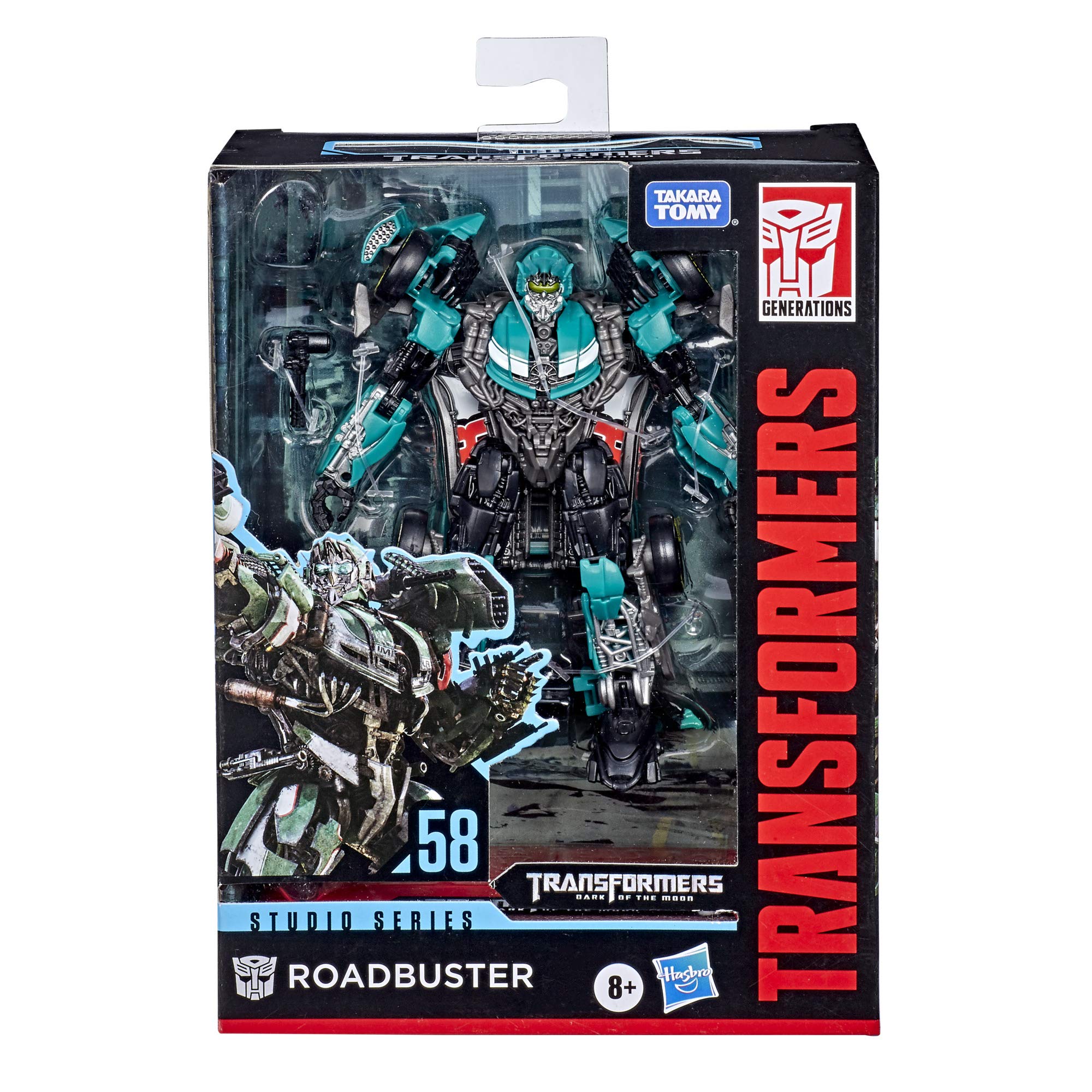 Transformers Toys Studio Series 58 Deluxe Class Dark of The Moon Movie Roadbuster Action Figure – 4.5-inch Collectible Robot Toy for Adults & Kids Age 8+ | Perfect for Display, Play, and Movie Reenactments