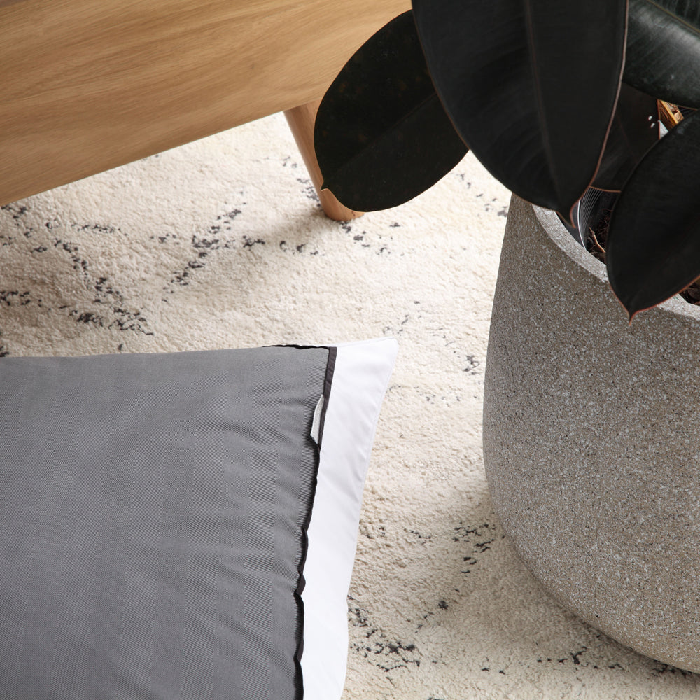 Essex Charcoal Quilt Cover Set - Premium Double Bedding for Cozy Nights | Perfect for Master Bedrooms & Guest Rooms