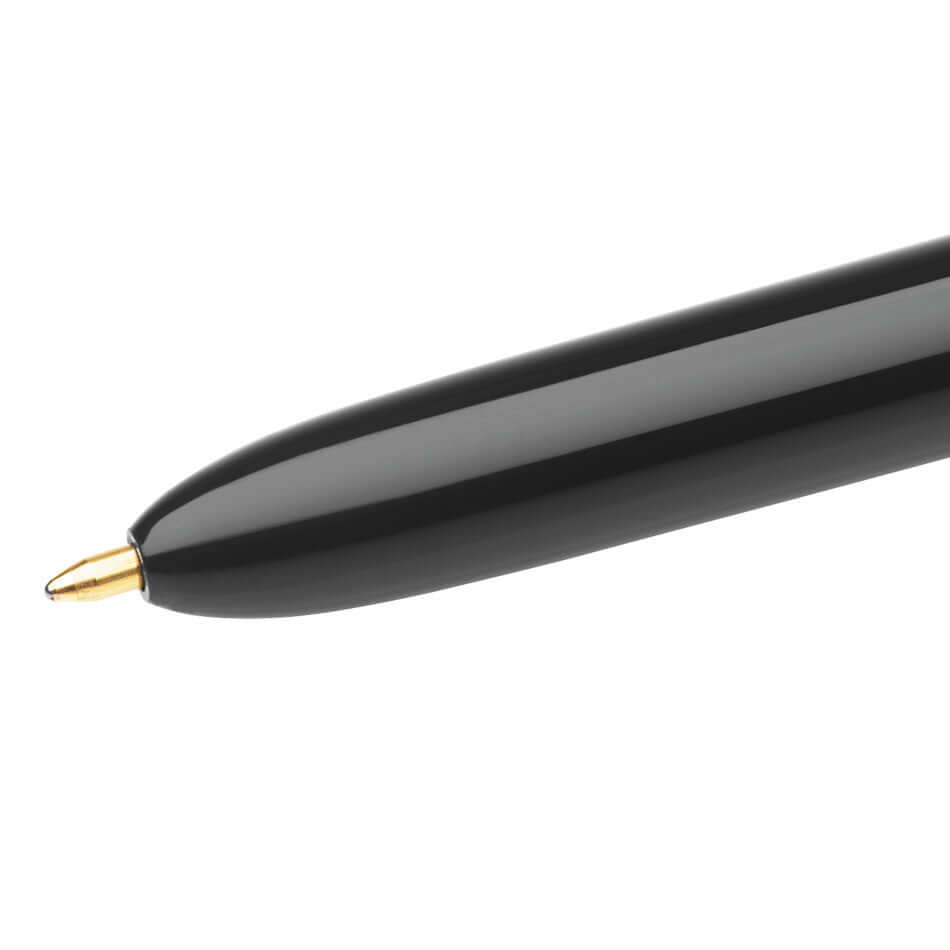 BIC 4-Color Ballpoint Multi Pen with Comfort Grip - Perfect for Office, School & Note-Taking | Smooth Writing Retractable Pen with Black, Blue, Red & Green Ink