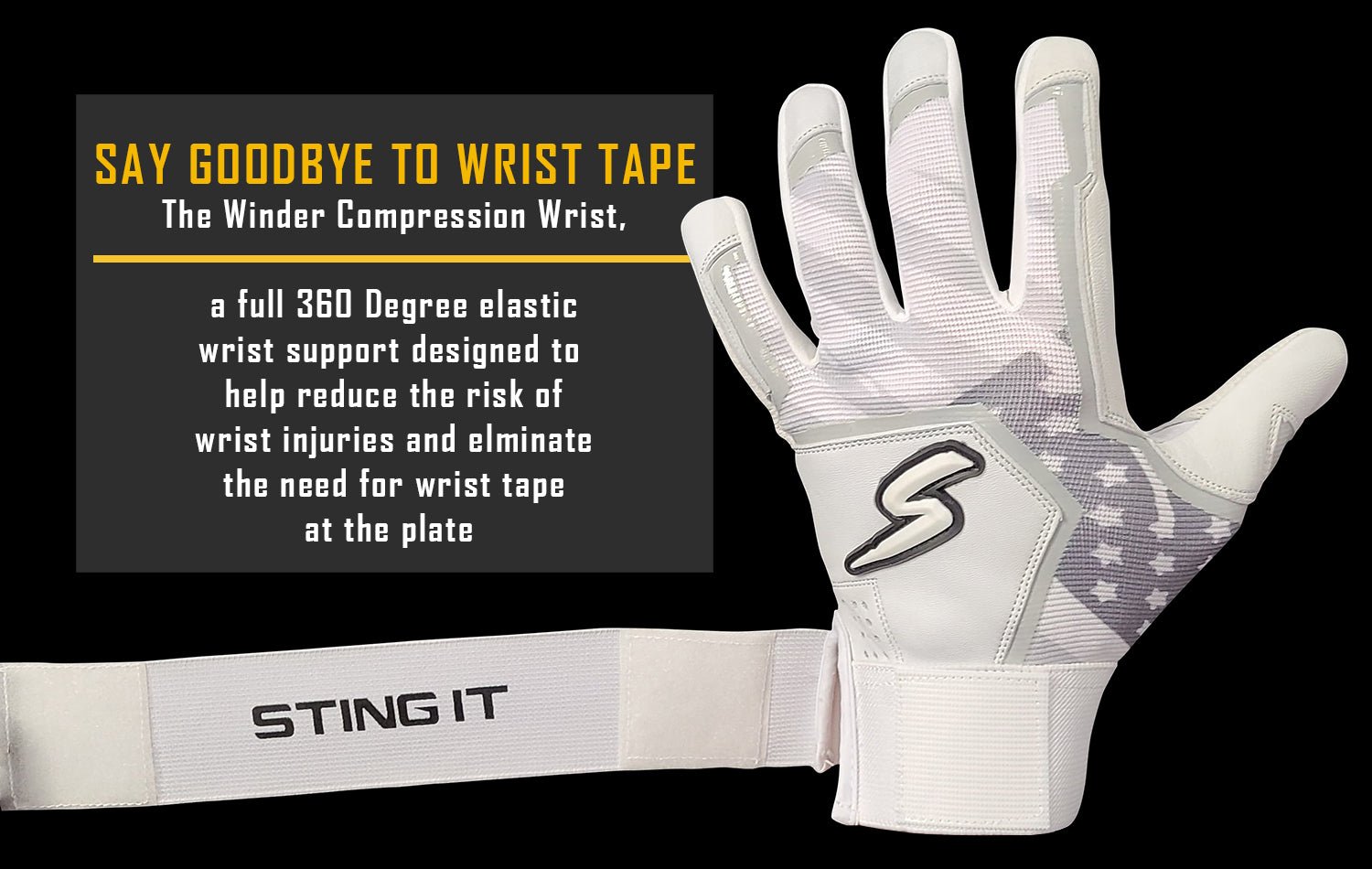 Winder Series Batting Gloves - Graphite & Black Color for Baseball & Softball Training | Perfect for Hitting Practice, Fielding & Game Day Performance