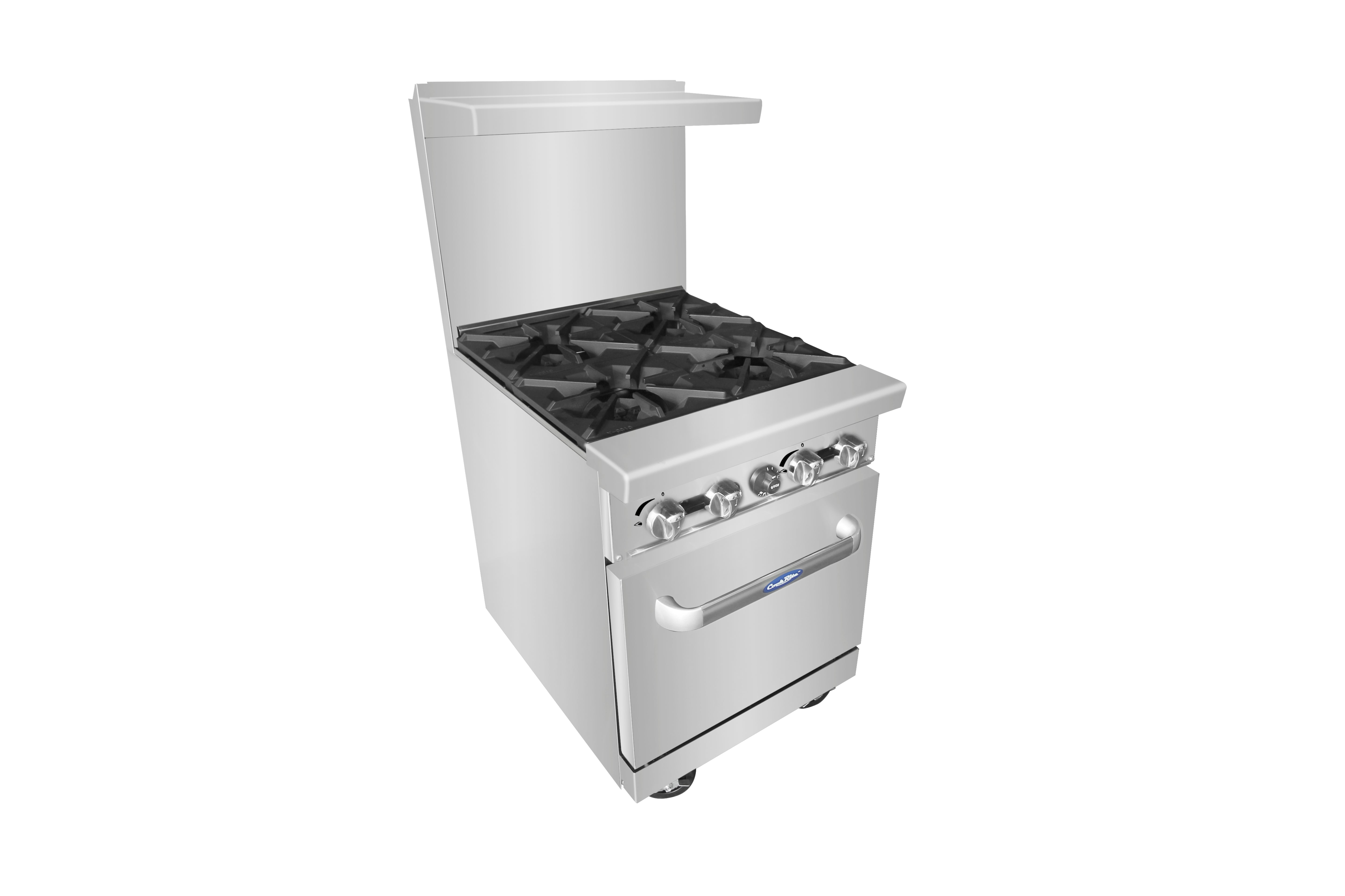 Atosa AGR 4B 24-Inch 4-Burner Commercial Gas Range - 155,000 BTU High Power for Restaurant & Catering - Perfect for Professional Kitchens, Food Trucks & Outdoor Cooking