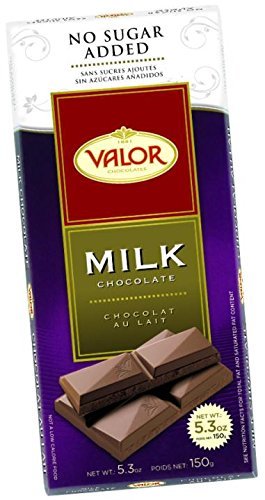 Valor Stevia-Sweetened Milk Chocolate Bars - 100g (3.5oz) - 17-Pack | Low Sugar, Keto-Friendly Treats for Gifts, Office Snacks & Dessert Platters