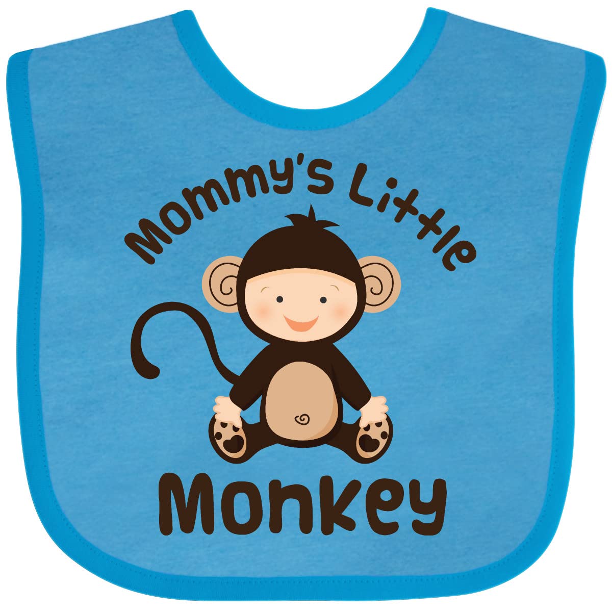 Inktastic Mommy's Little Monkey Baby Boy Outfit & Bib - Adorable Matching Set for Newborns, Infants & Toddlers - Perfect for Playtime, Photo Shoots & Special Occasions