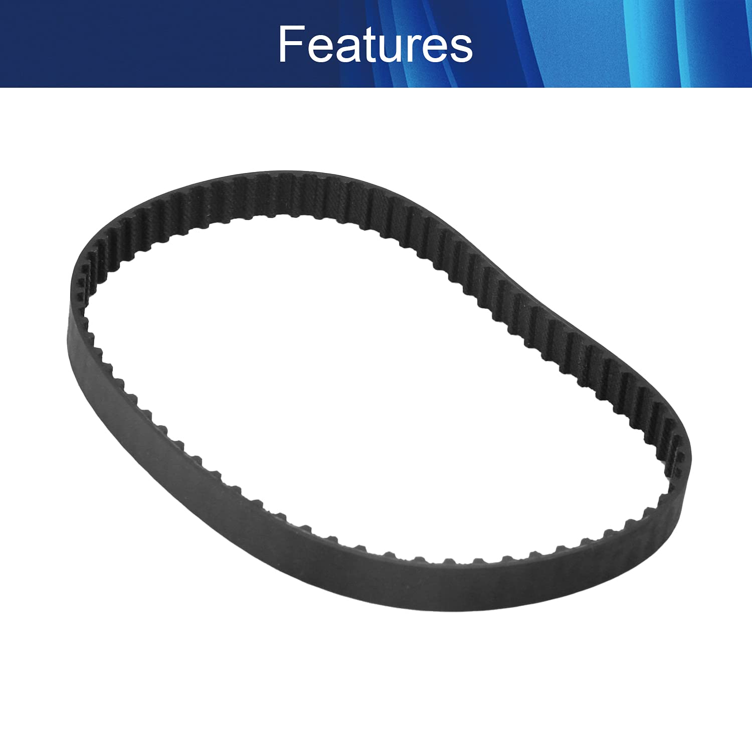 Jutagoss 140XL Timing Belt - 355.6mm Perimeter, 10mm Width, 5.08mm Pitch, 70 Teeth - Cogged Toothed Rubber Belt for Industrial Machinery, 3D Printers & CNC Machines