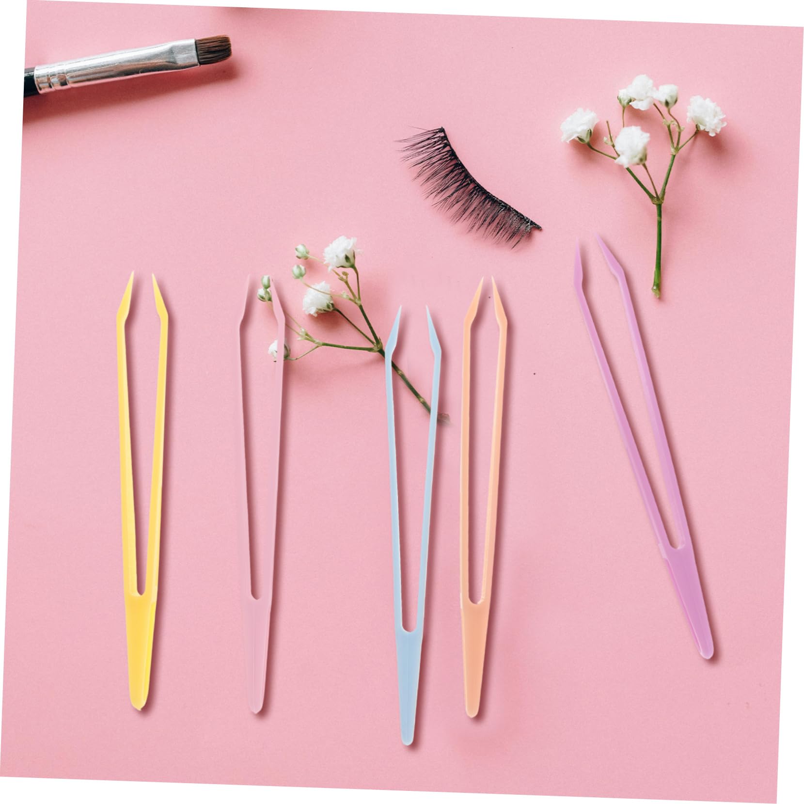 100-Piece Versatile Tweezers Kit - Professional Eyelash, Eyebrow & Mini Tweezers for Travel, Makeup & Beauty | Perfect for Salon, Home & On-the-Go Grooming