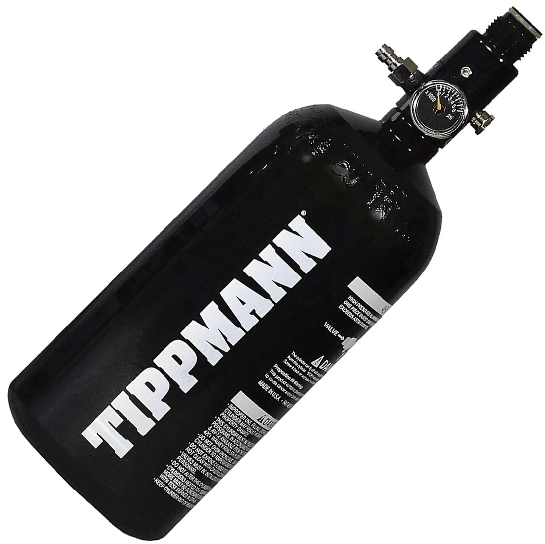 Tippmann Paintball 48/3000 HPA Air Tank with Quick Disconnect Remote Line - 4+1 Sport Series Harness & 6x140 Round Pods Kit - Perfect for Woodsball, Speedball & Tournament Play