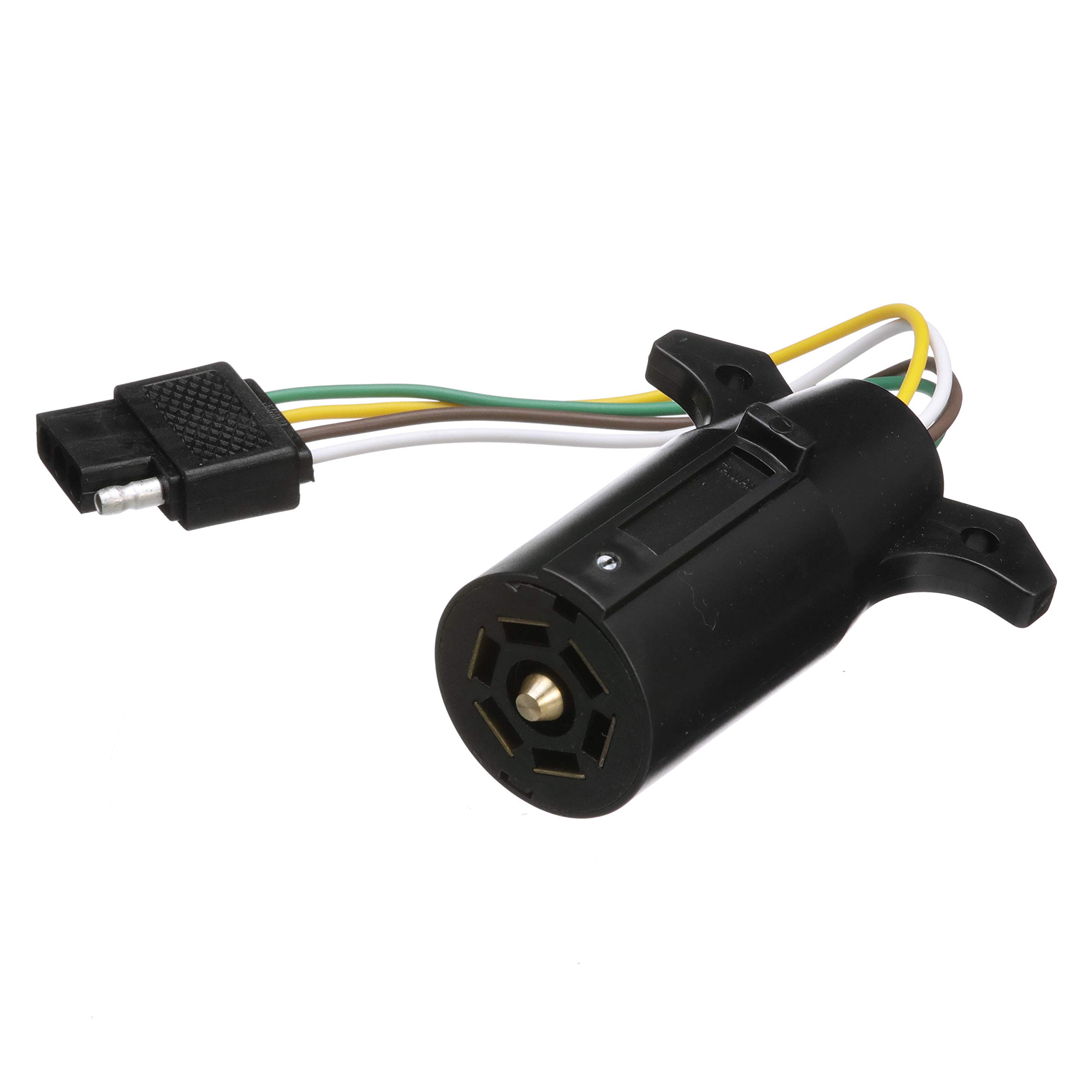 Seachoice 7-Way Trailer Wiring Connector - Heavy Duty Weatherproof Electrical Plug for Boat, RV & Utility Trailers - Perfect for Towing, Camping & Marine Applications