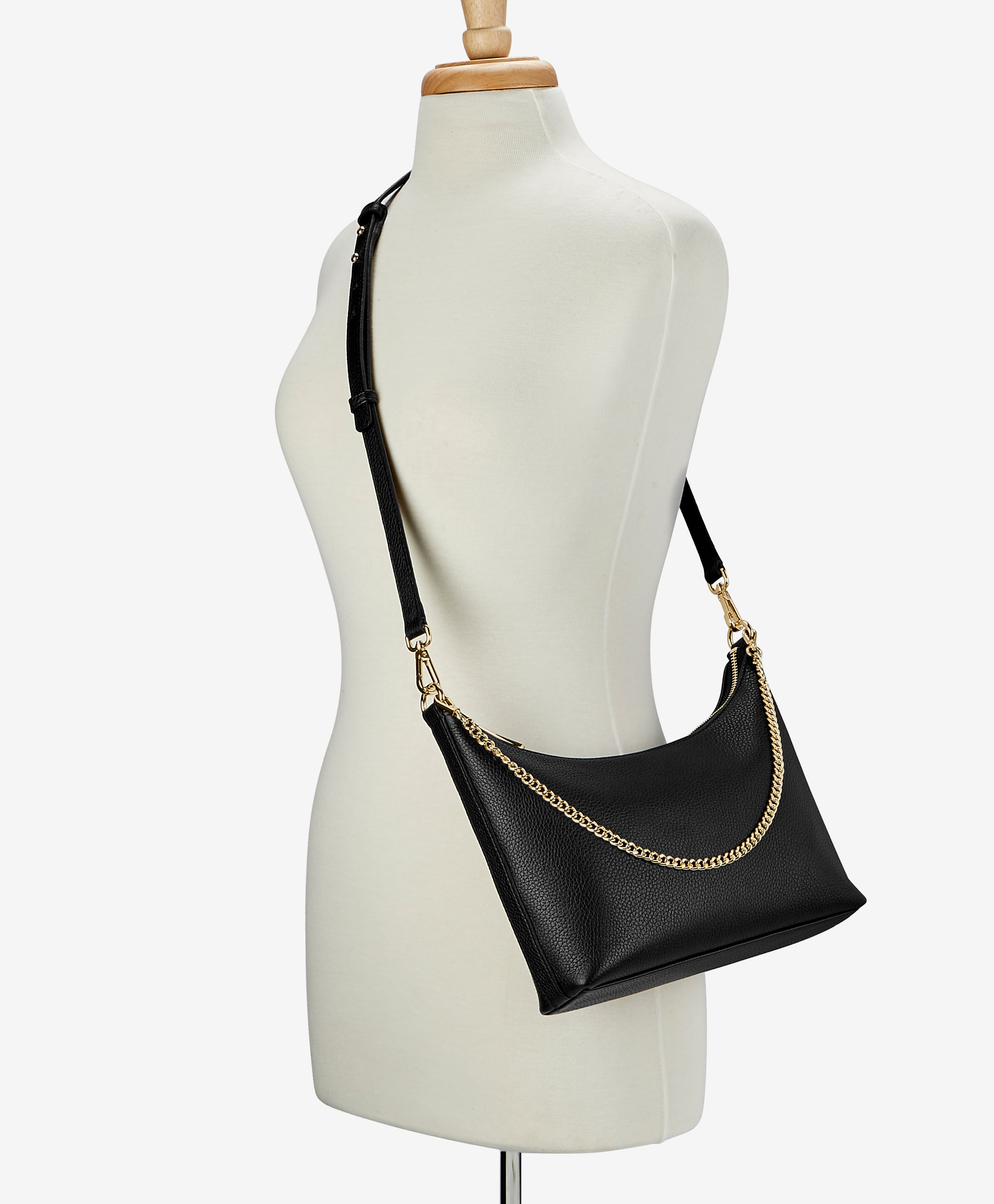 Jules Crossbody Bag - Black Pebble Grain Leather Purse for Women | Stylish & Durable Handbag for Everyday Use, Work, and Travel