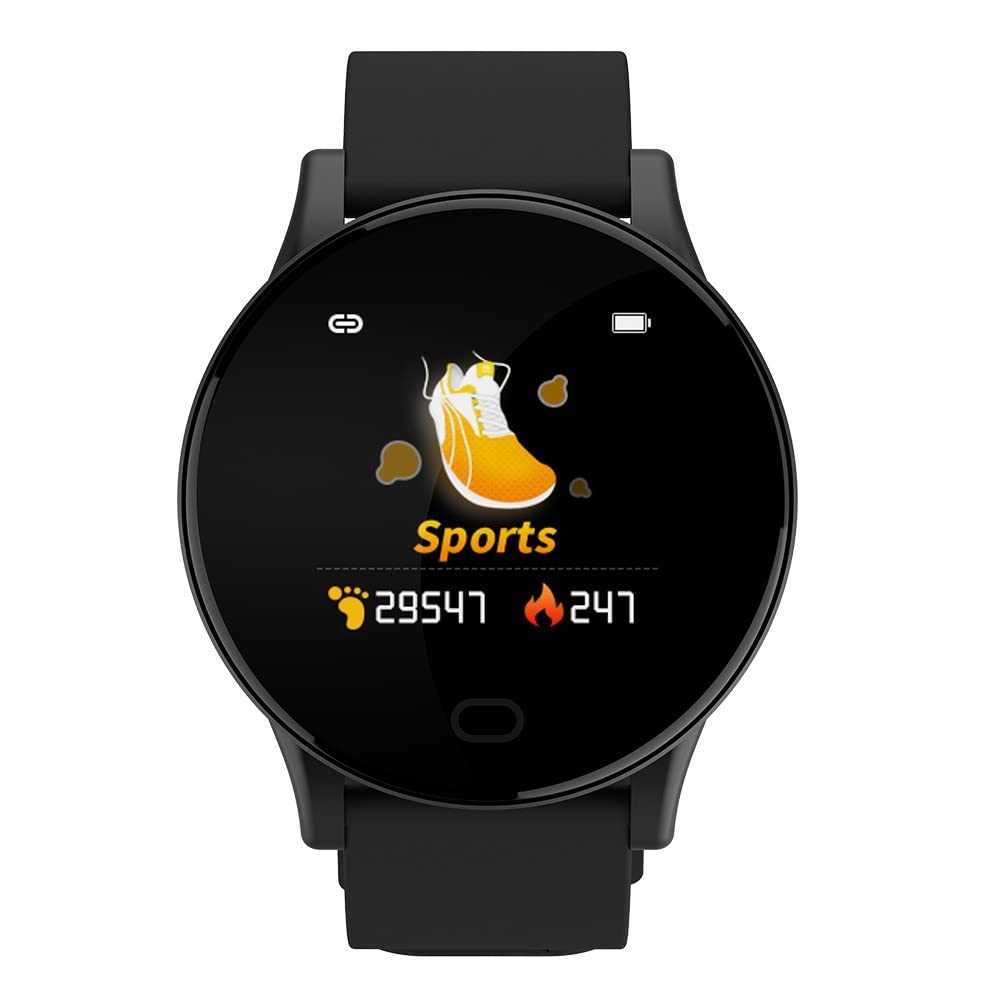 GT3 Smart Bracelet - Health Tracker with Temp Monitor & IP67 Waterproof for Sports & Fitness (Black)