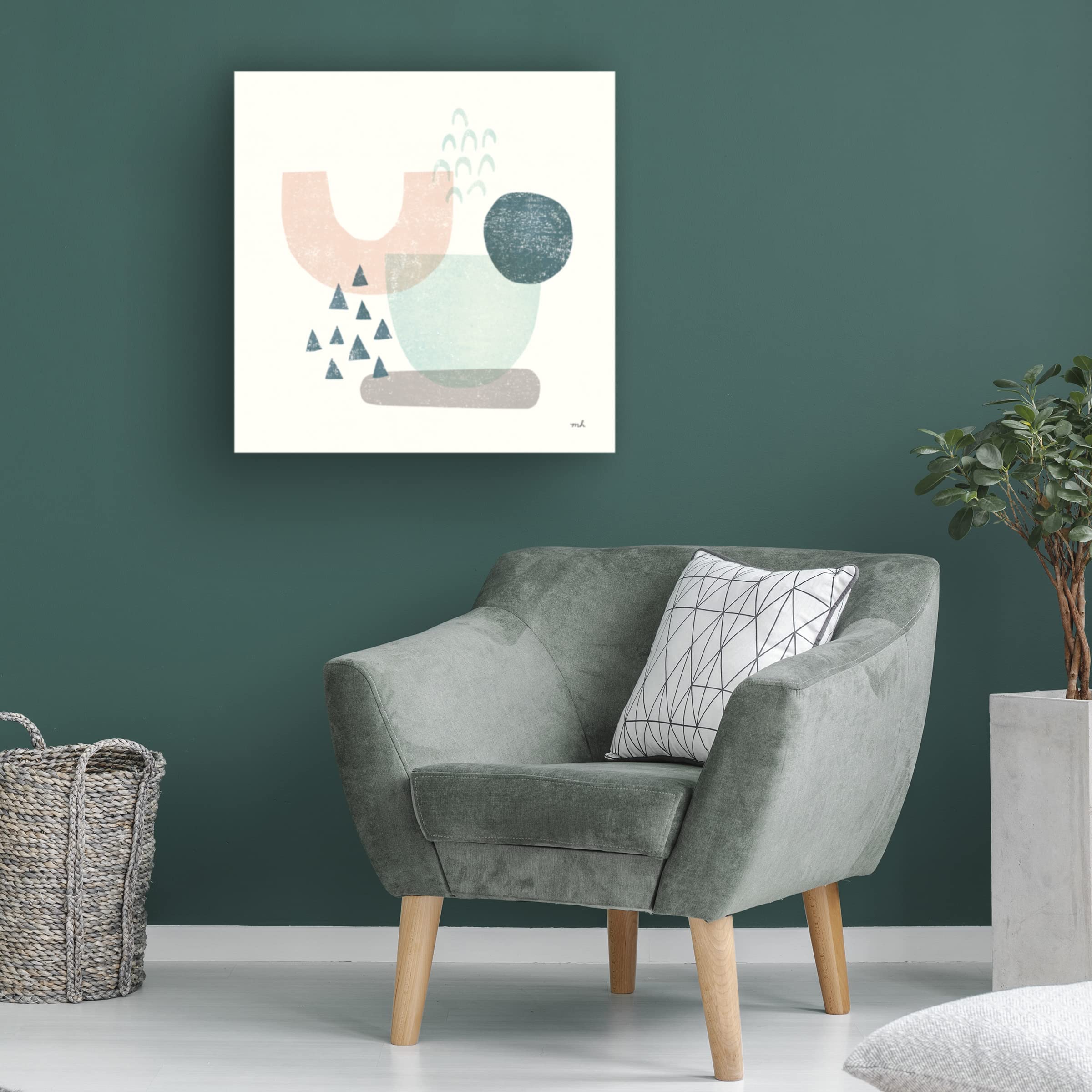 Trademark Fine Art 'Happy Thoughts II' Canvas Wall Art by Moira Hershey - Modern Home Decor for Living Room, Bedroom & Office