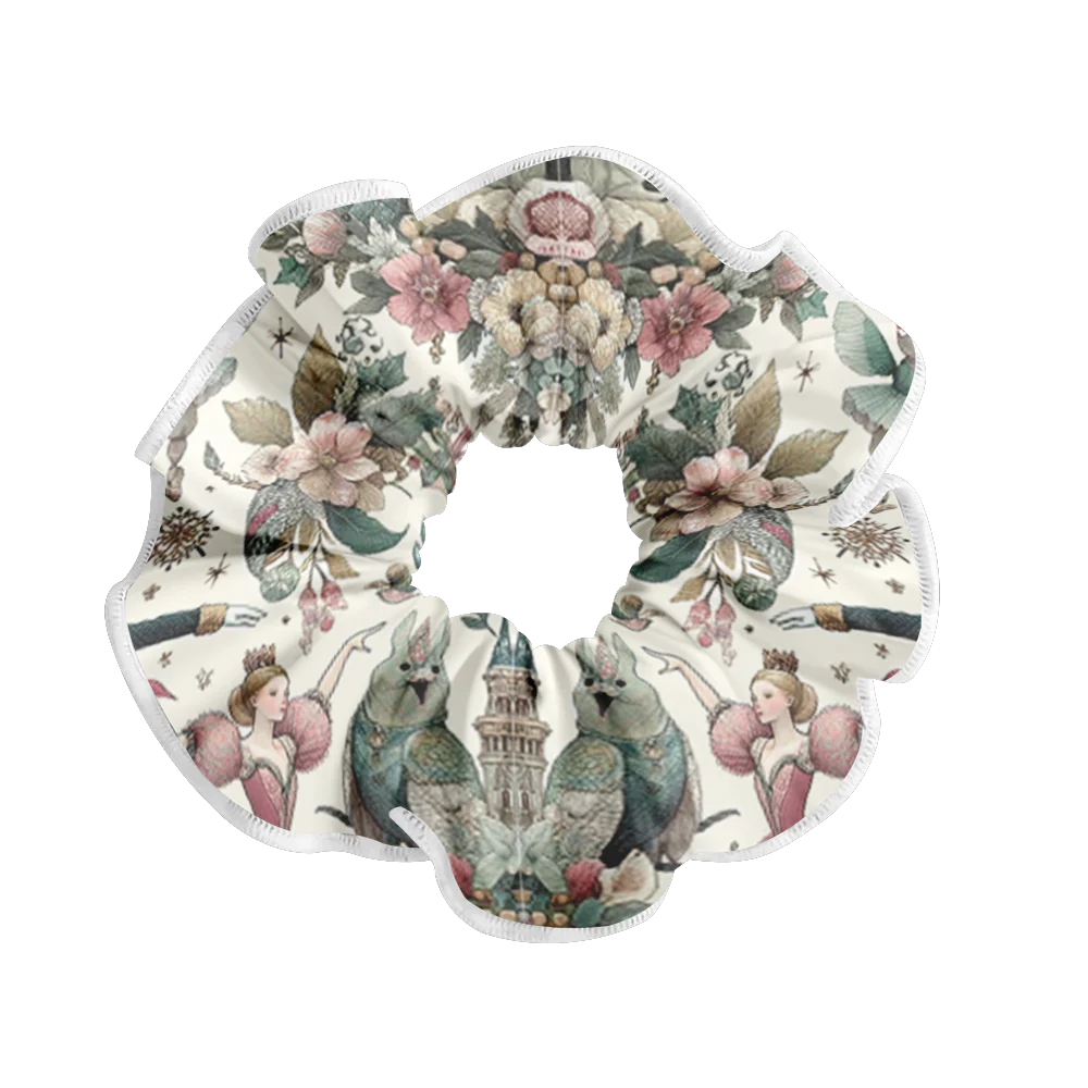 24 Pack Nutcracker Christmas Hair Scrunchies - Festive Holiday Hair Accessories for Women & Girls - Perfect for Parties, Gifts & Stocking Stuffers