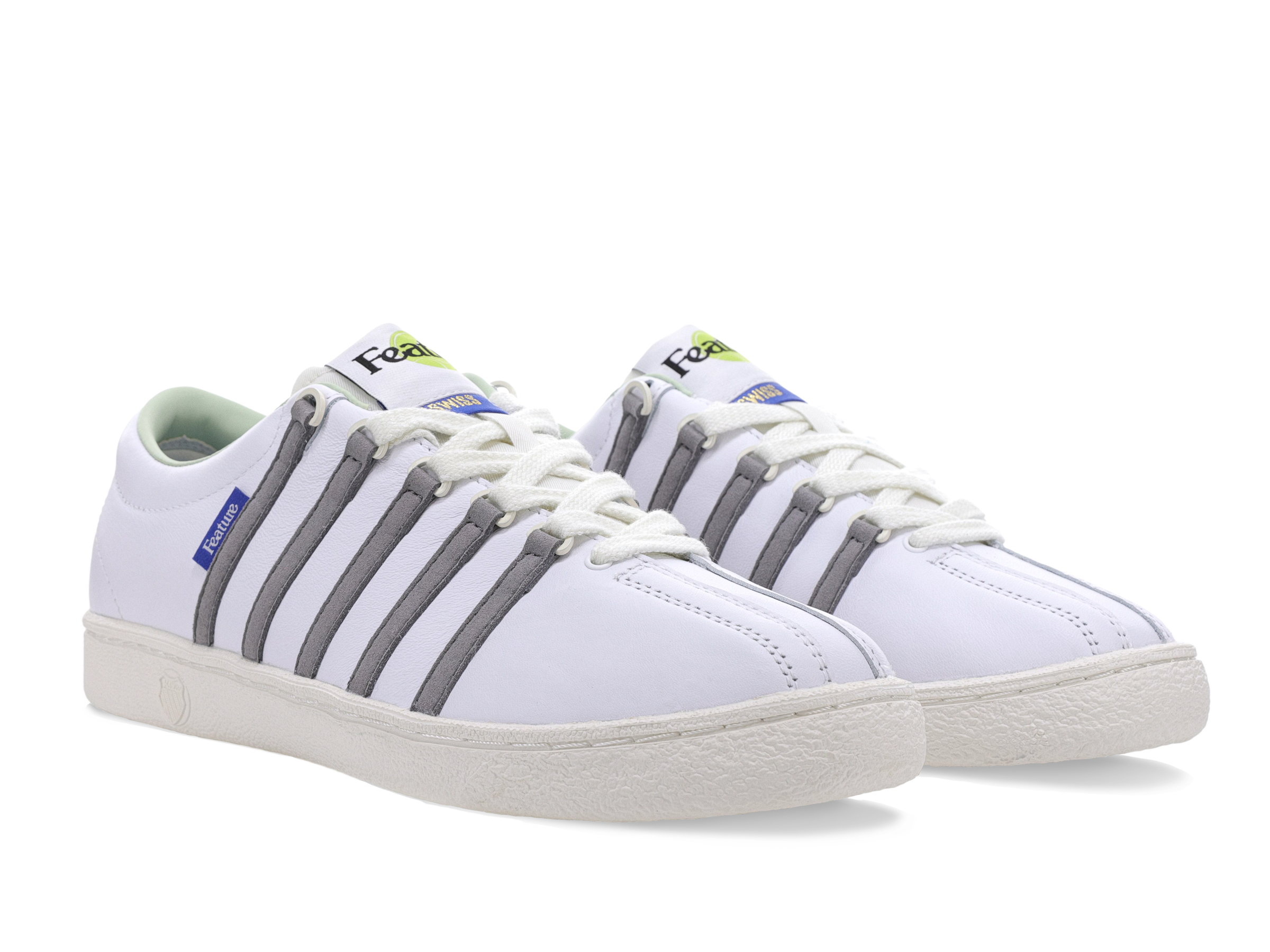 Classic 66 X Feature Sneakers - White/Frost Grey/Marshmallow Colorway | Stylish & Comfortable for Casual Wear, Running & Outdoor Activities