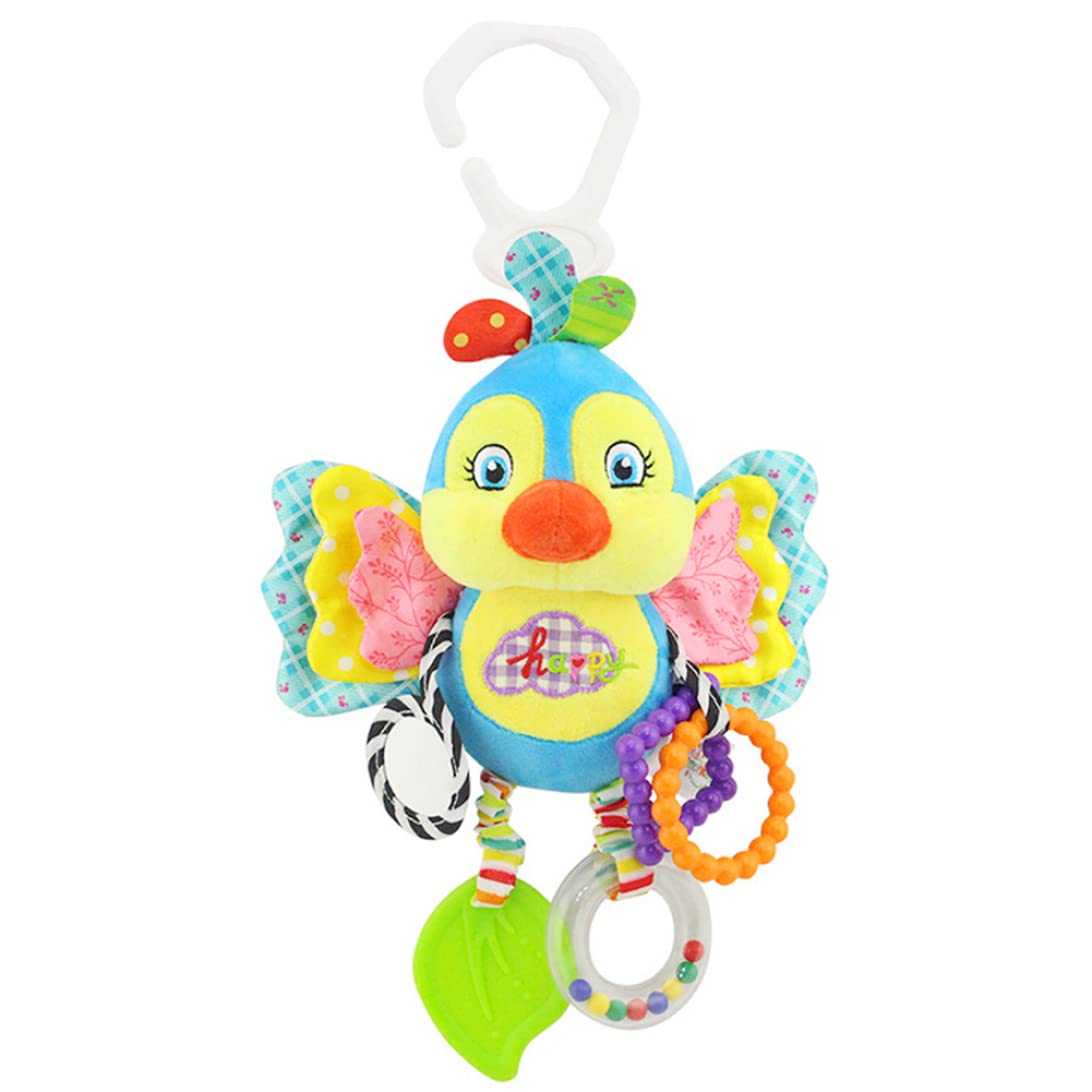 Adorable Baby Animal Handbells - Soft Plush Hanging Rattles & Stroller Toys for Infants | Educational Crib Toys for Newborns & Toddlers - Perfect for Nursery Decor, Sensory Play & Early Learning Development