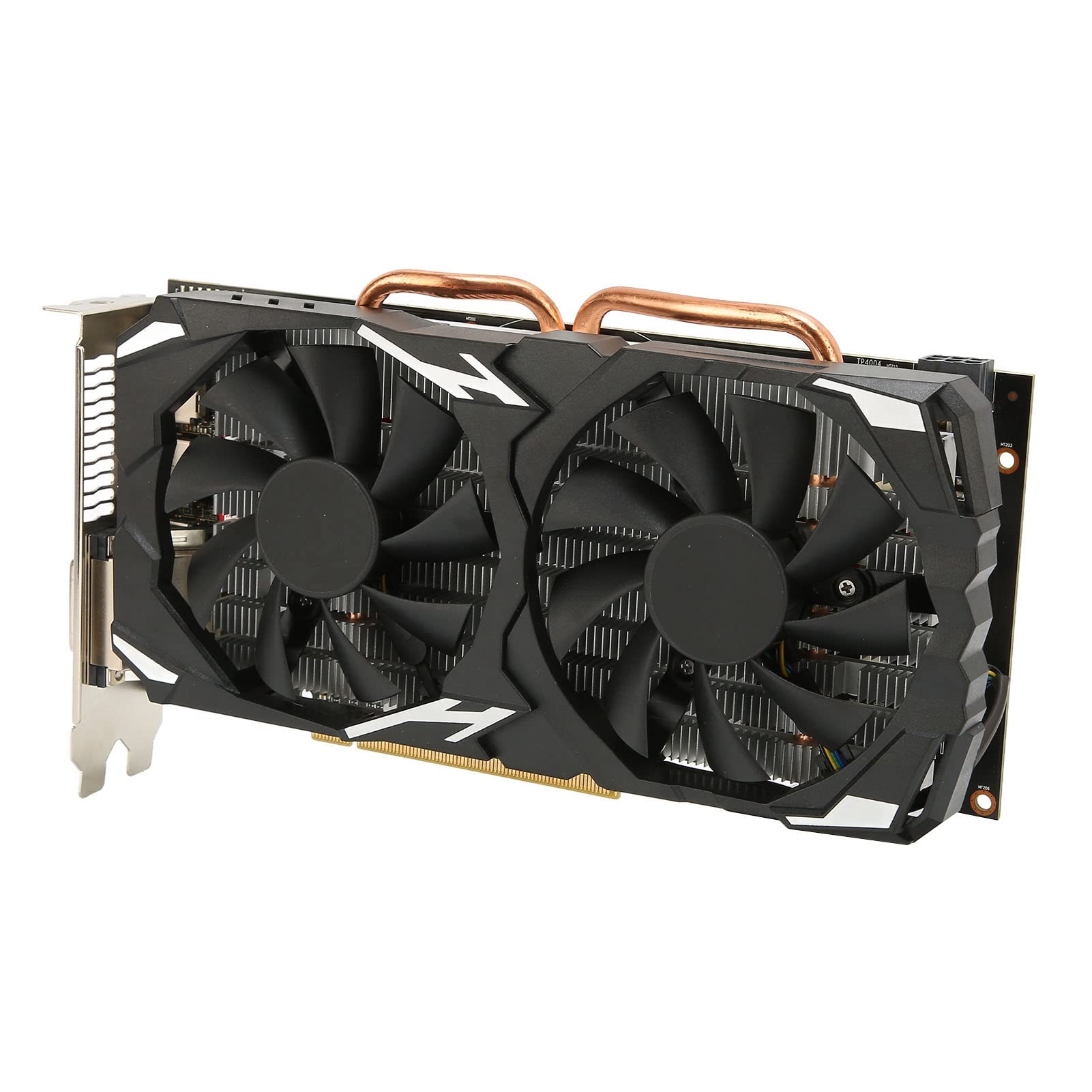 Bewinner RX580 8GB GDDR5 256-bit Gaming Graphics Card with Dual Fans (1284/7000MHz) - HDMI & 3x DP Ports for PC Gaming, Video Editing & Cryptocurrency Mining | High Performance Desktop GPU for Gamers & Content Creators