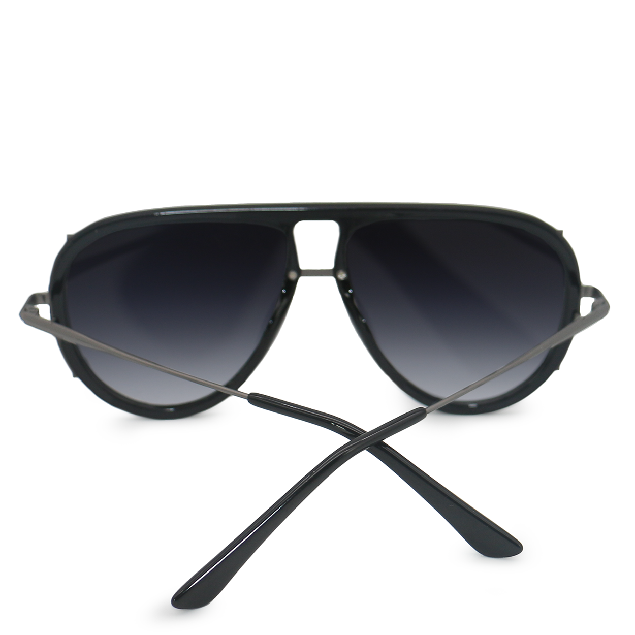 Ivy Luxe Black Tangle-Free Round Aviator Sunglasses for Women - UV Protection, Lightweight & Stylish for Driving, Beach, and Outdoor Activities