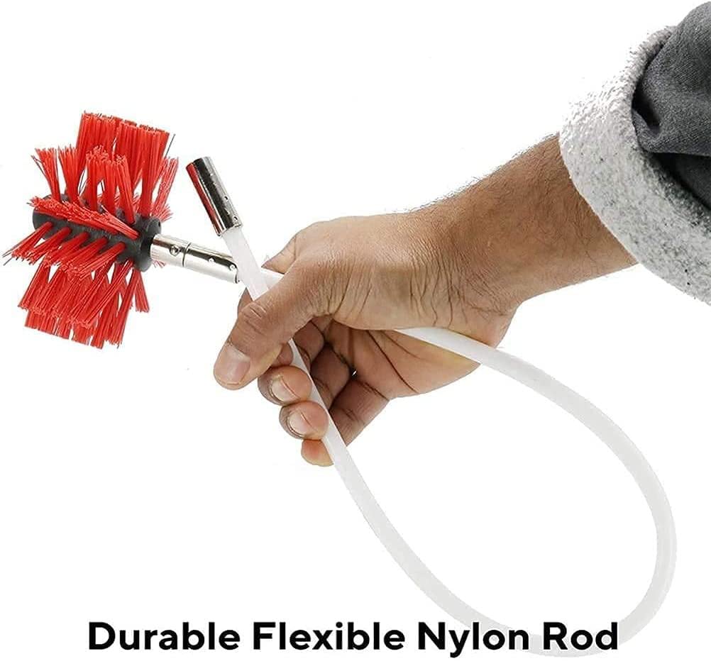 **Imney Cleaning Brush Kit - Fireplace Flue Sweep Tools with Rotary Flexible Drill Attachment - Dryer Duct Cleaning Kit (410mm/15 Rods & 610mm/9 Rods) - Perfect for Chimney, Vent, and HVAC Maintenance**