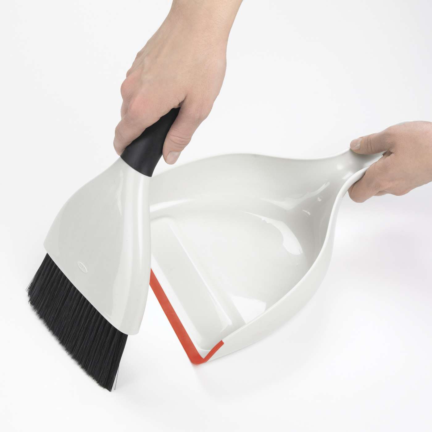 Dustpan and Broom Set for Home Cleaning - Heavy Duty Dust Pan with Long Handle Broom for Kitchen, Garage, and Outdoor Use