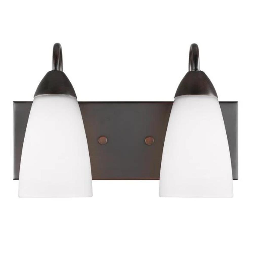 Barton 2-Light Bathroom Vanity Light Fixture - Modern LED Sconce for Mirror Lighting, Bedroom & Dressing Room Decor