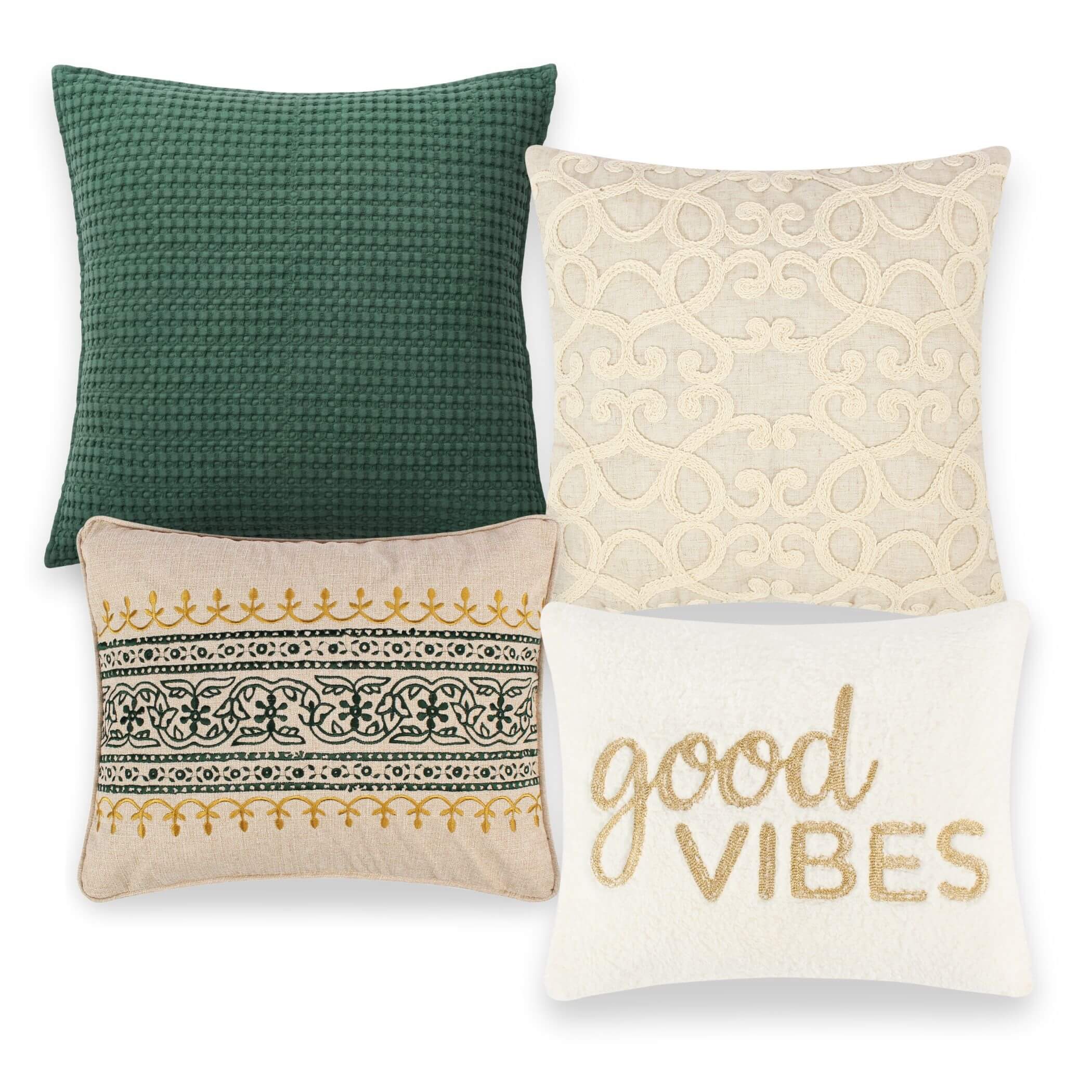 Organic Bamboo Memory Foam Pillow Set - Hypoallergenic & Breathable for Side, Back & Stomach Sleepers - Perfect for Home, Office & Travel Use
