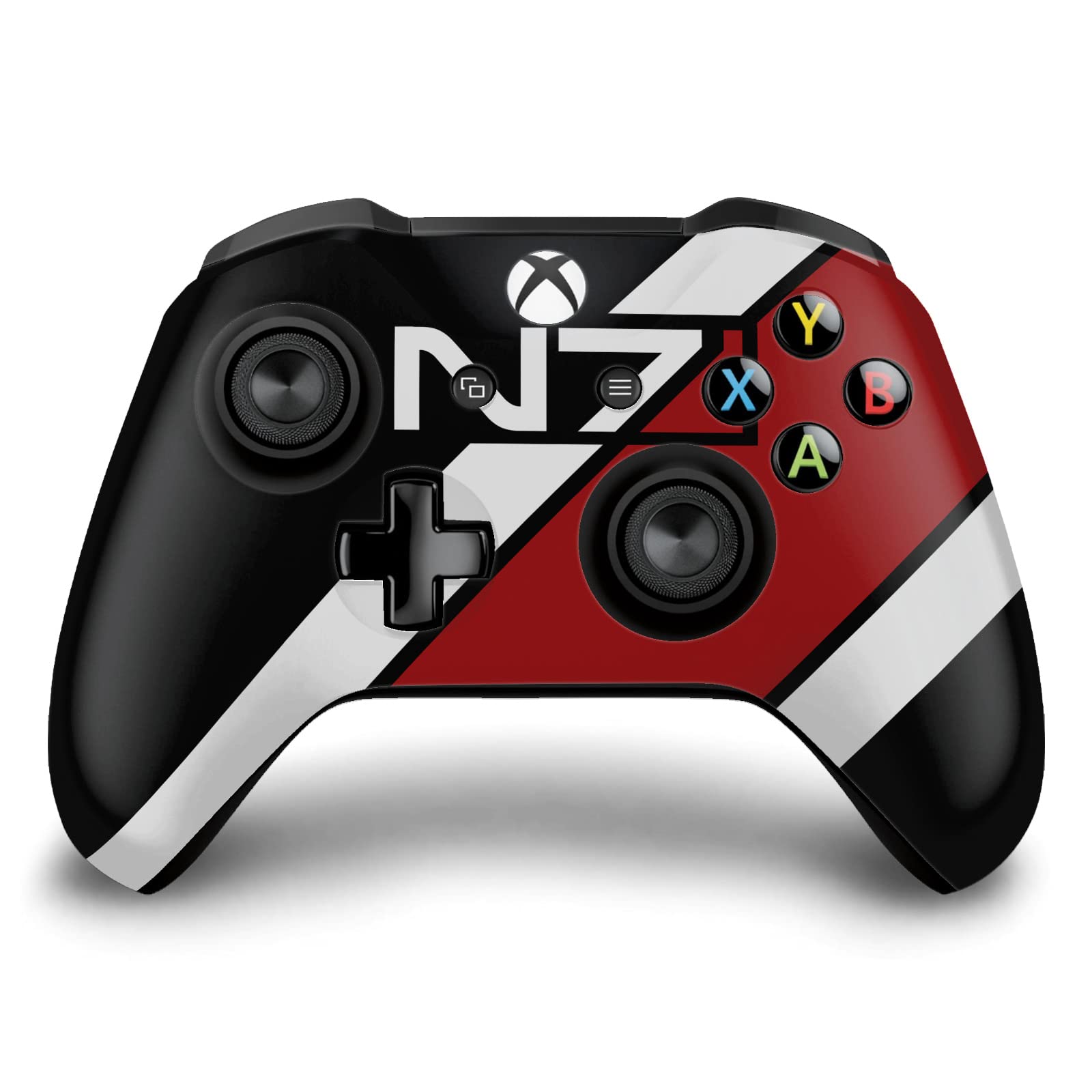 Official EA Bioware Mass Effect N7 Logo Stripes Vinyl Skin Gaming Sticker Decal Compatible with Xbox One S/X Controller - Perfect for Gaming Enthusiasts & Collectors
