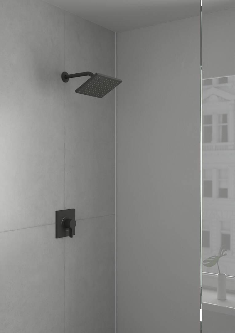 Hansgrohe 9-Inch Matte Black Shower Arm - Durable Bathroom Fixture for Modern Showers and Spa-Like Experience
