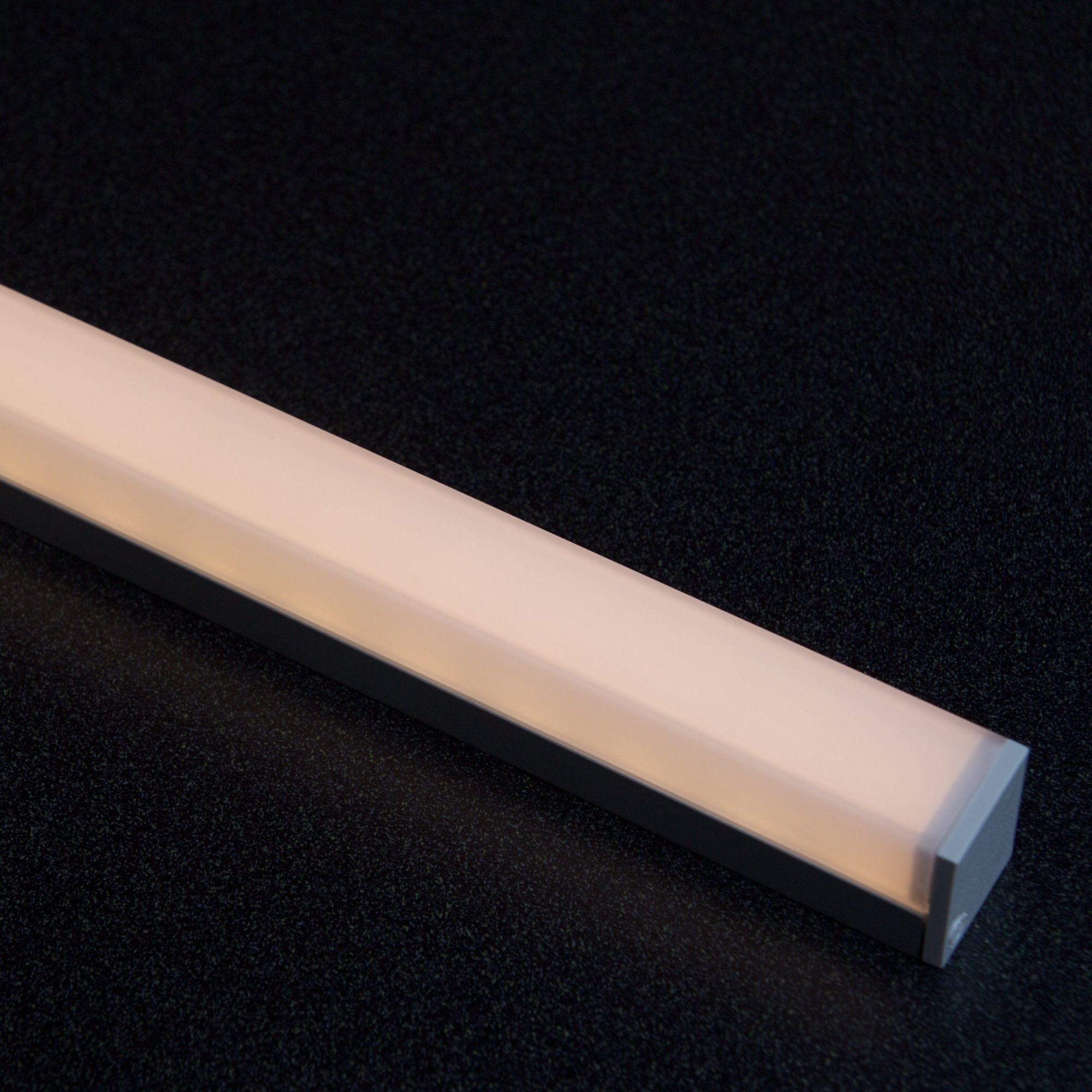 48 Slim Channel LED Light Fixture with Premium Diffusion Lens - Dimmable Aluminum Housing for Home, Office, and Commercial Lighting
