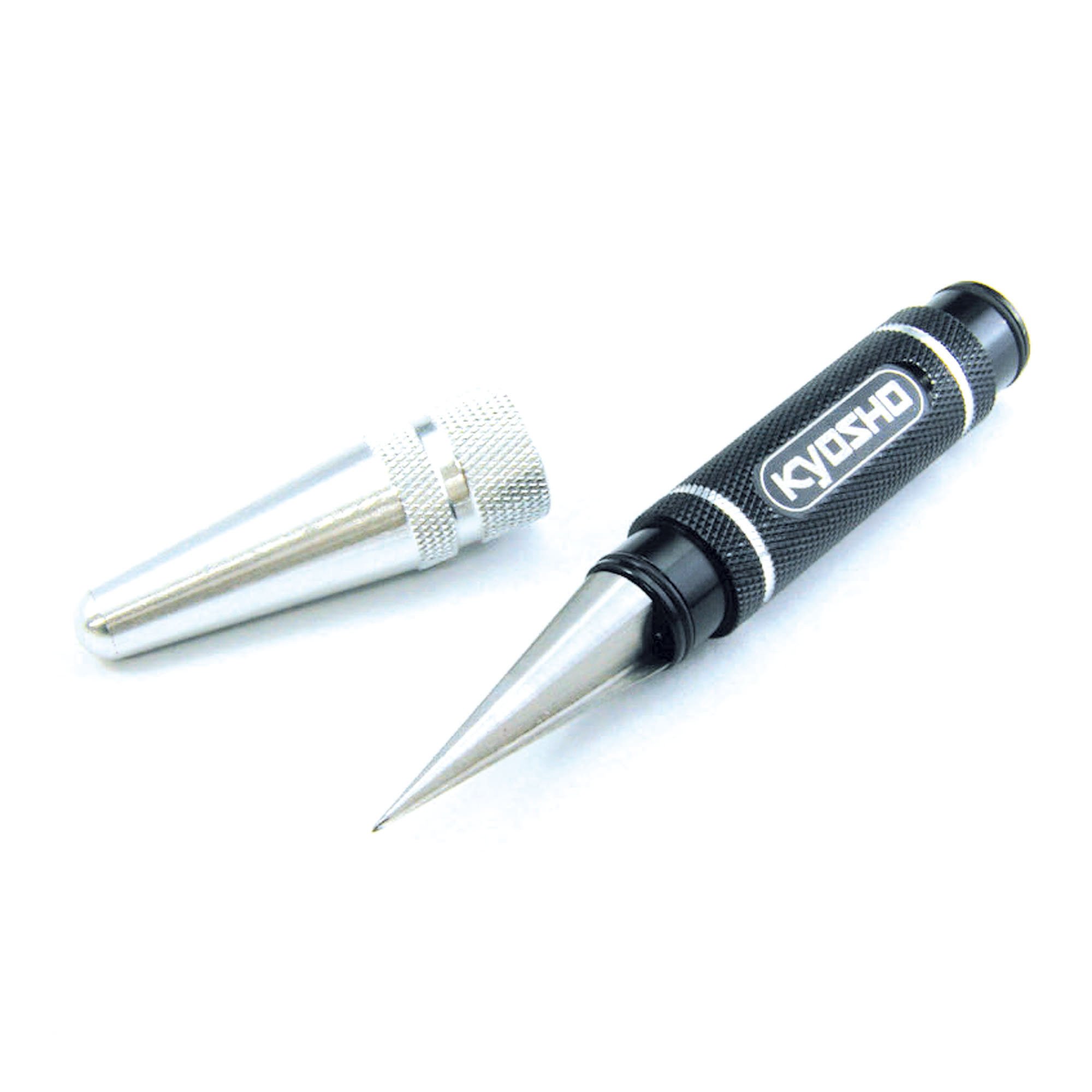 Kyosho SP Knife Edge Reamer - High Precision Hobby Tool for RC Cars, Aircraft & Model Building - Perfect for Drilling, Shaping & Smoothing Holes in Plastic & Wood