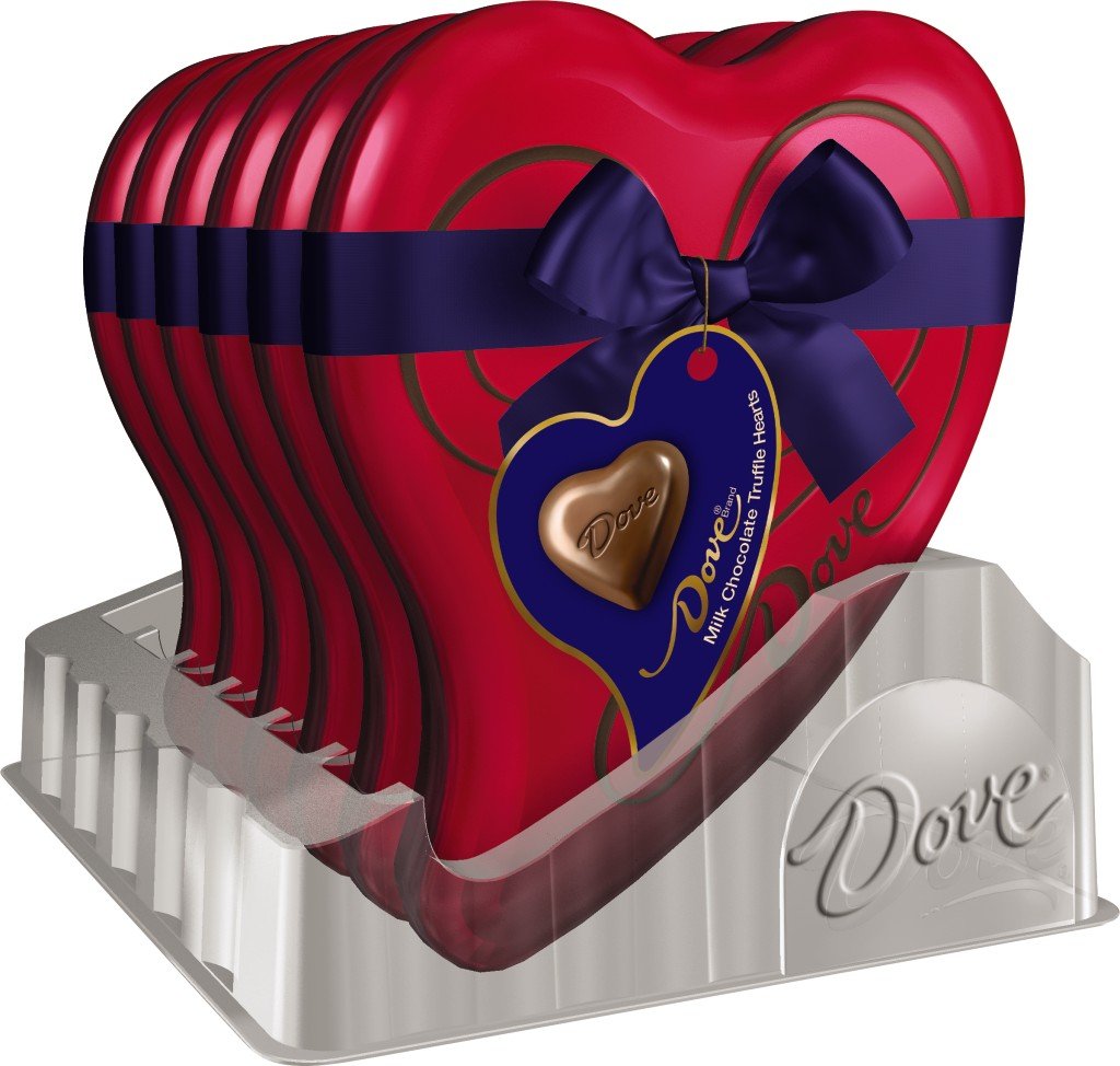DOVE Valentine's Milk Chocolate Truffles Heart Tin - 3.04 Oz (12 Count) - Premium Chocolate Gift Box for Valentine's Day, Anniversary & Romantic Occasions