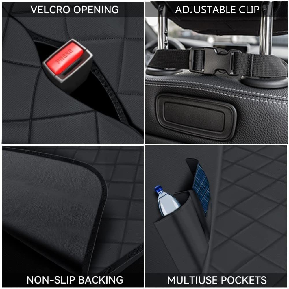 PetLux Waterproof Scratchproof Dog Car Seat Cover - Backseat Protector & Hammock for Puppies & Dogs - Non-Slip SUV Truck Pet Travel Accessory - Perfect for Road Trips, Vet Visits & Daily Commutes
