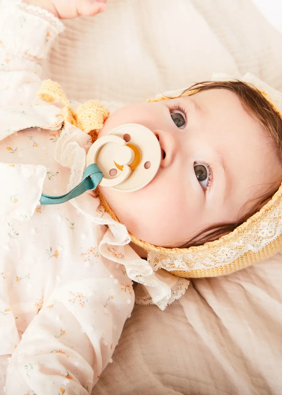 Esme Floral Ruffle Collar Long Sleeve Blouse for Baby Girls 12 Months - White Lace Top for Special Occasions & Photoshoots