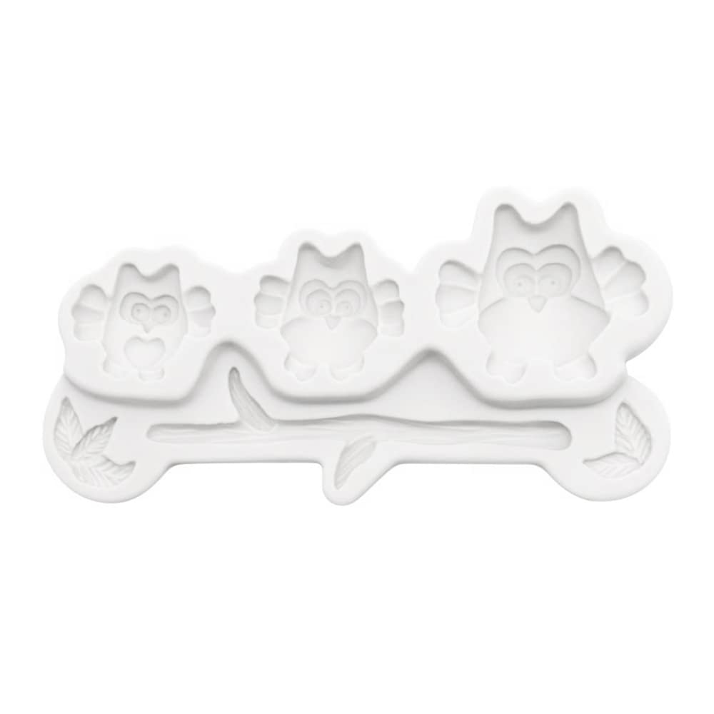 Cartoon Owl Silicone Baking Mold - Large DIY Resin, Soap & Candy Mold Set - Branch-Shaped Ice Cube Tray for Baking, Crafts & Home Decor