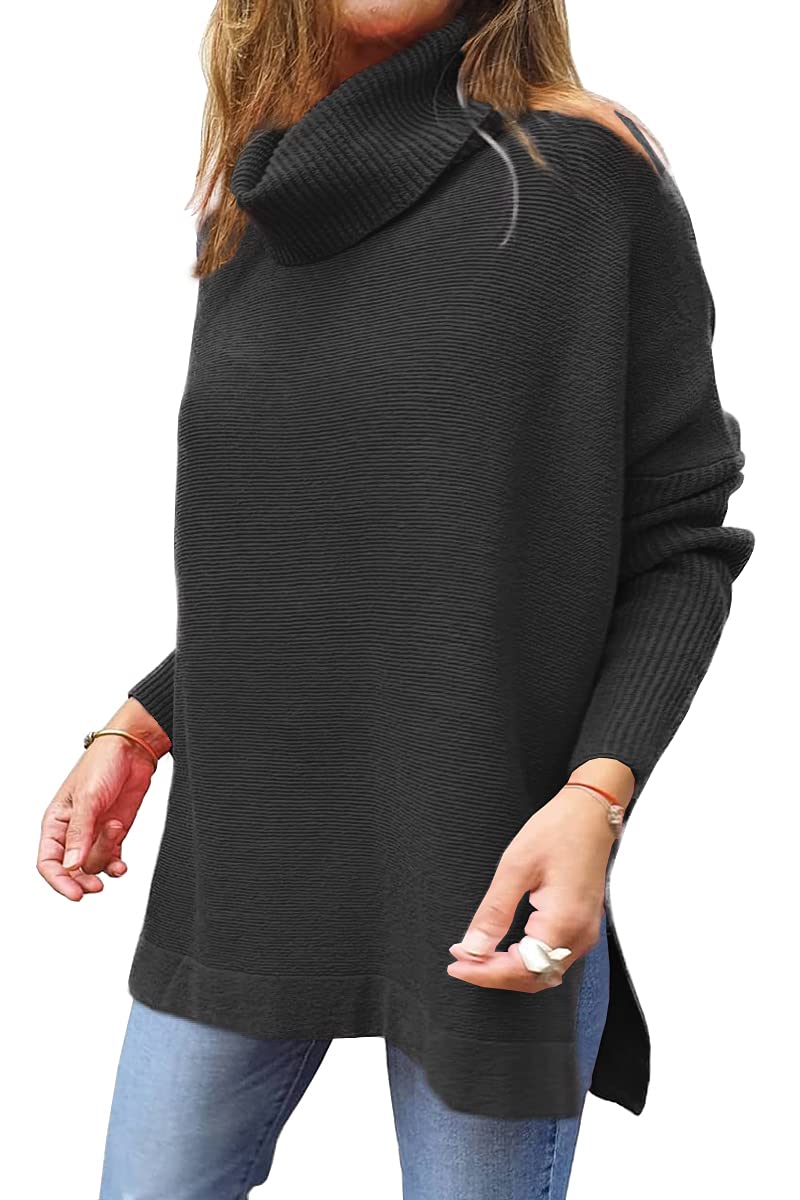 EFAN Women's Oversized Turtleneck Sweater - Soft Long Pullover Winter Tunic Top for Fall & Winter 2025 | Cozy Casual Outfit for Work, Date Night and Holiday Gatherings