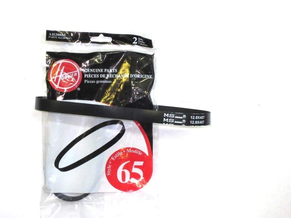 Genuine Hoover WindTunnel T-Series Vacuum Belts (2-Pack) - Model 562289001 & AH20065 Style 65 - Replacement Parts for Household Cleaning Supplies | Perfect for Upright Vacuum Maintenance & Quick Home Cleaning Solutions