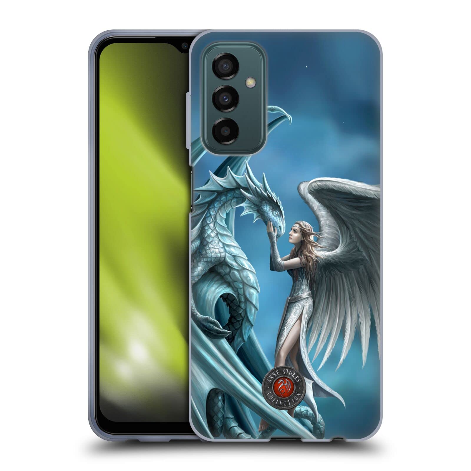 Anne Stokes Silverback Dragon Friendship Soft Gel Case for Samsung Galaxy M23 (2022) - Officially Licensed by Head Case Designs - Perfect for Everyday Protection and Stylish Display