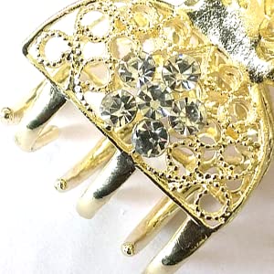 Korean Pearl Hair Clips for Women - Pack of 1 Elegant Stone Hairpin, Wedding & Party Hair Accessories, Butterfly Claw Clip for Girls (Perfect for Bridal, Prom, and Special Occasions)