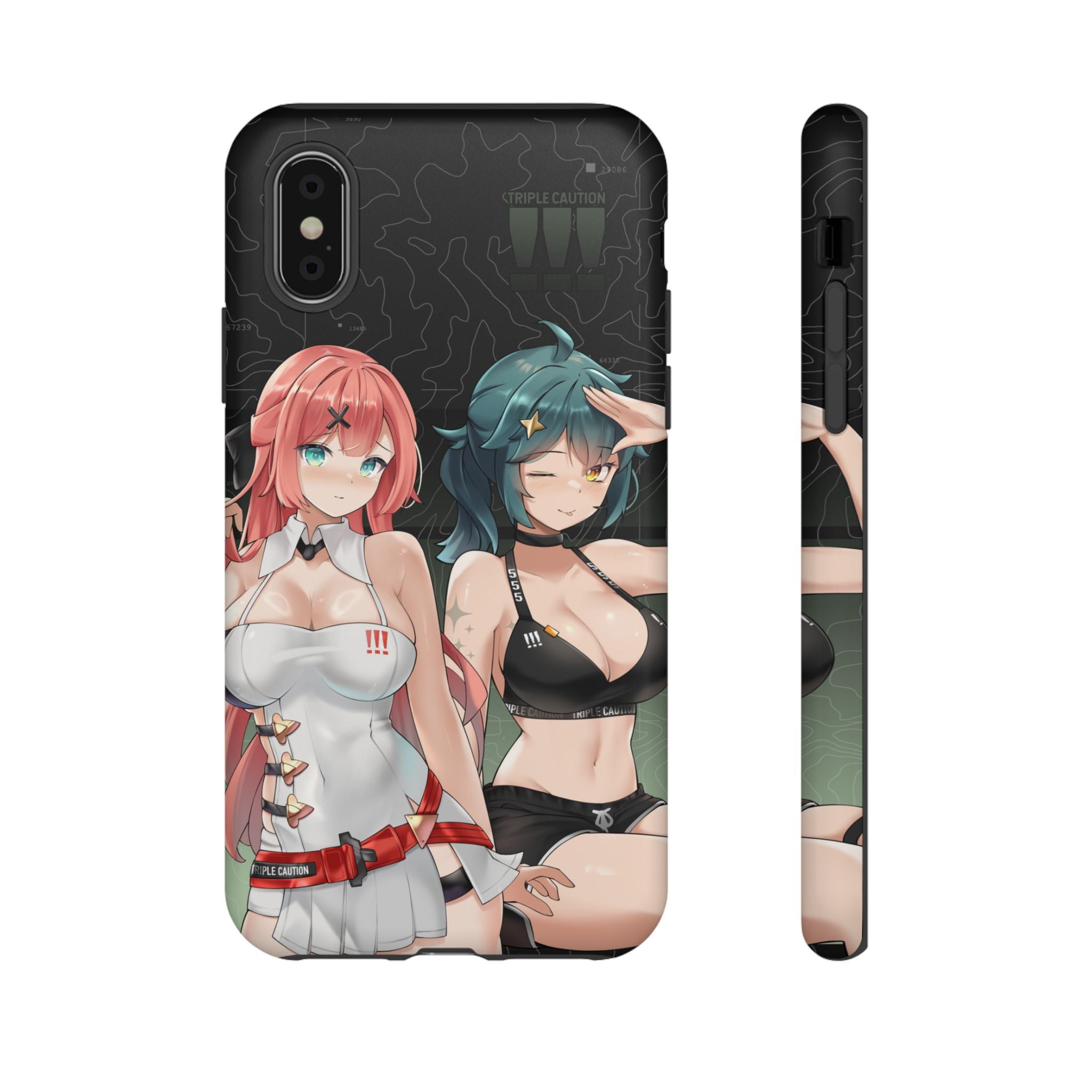 TRIPLE CAUTION AMIA + ARIA Shockproof Phone Case - Premium Protection for iPhone & Android | Perfect for Outdoor Adventures, Work & Daily Use