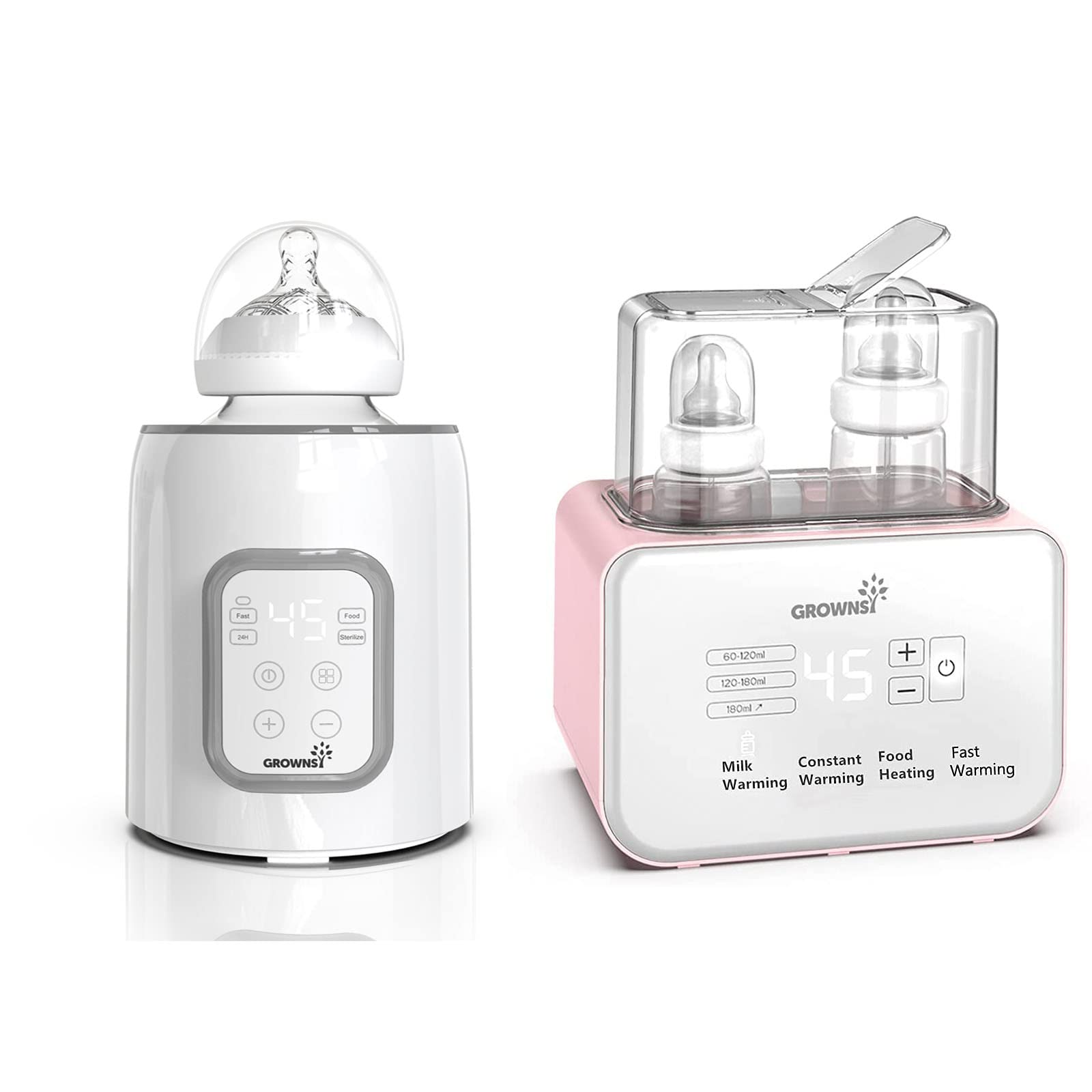 Best Baby Bottle Warmer - Fast & Safe Double Bottle Warmer for Breastmilk & Formula - Perfect for Night Feedings & Travel