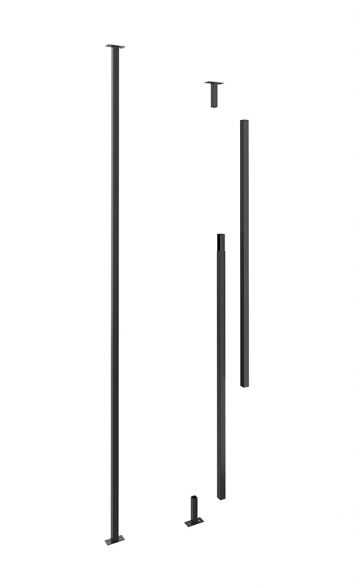 Evolution Low Profile Post 10ft - Heavy Duty Metal Fence Post for Backyard, Garden, and Farm Security | Perfect for Privacy Fencing, Dog Runs, and Property Boundaries
