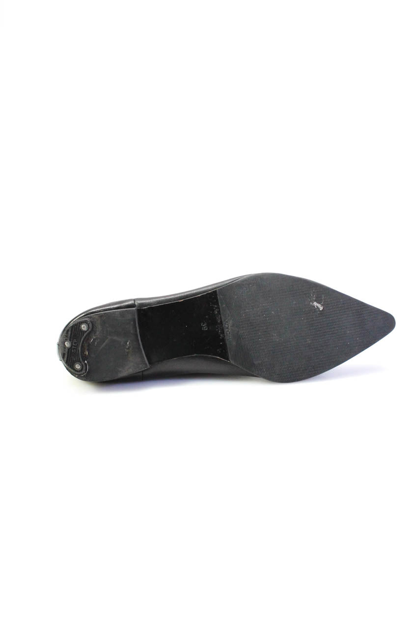 & Other Stories Women's Pointed Toe Elastic Slip-On Ankle Boots - Black | Comfortable & Stylish for Office, Party & Everyday Wear