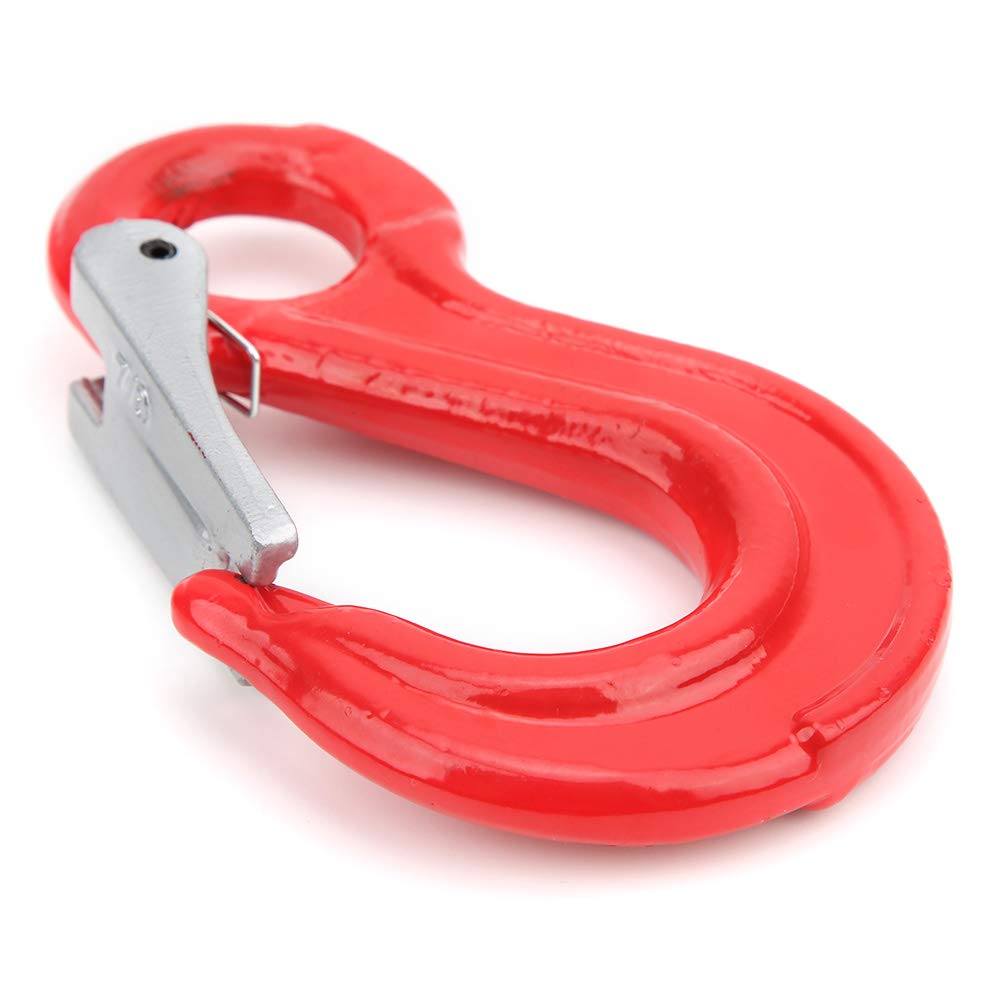 2 Ton Round Lifting Hook with Fixed Eyelet - Alloy Steel C Hook for Shipbuilding, Marine & Industrial Lifting - Heavy Duty Crane, Rigging & Construction Equipment